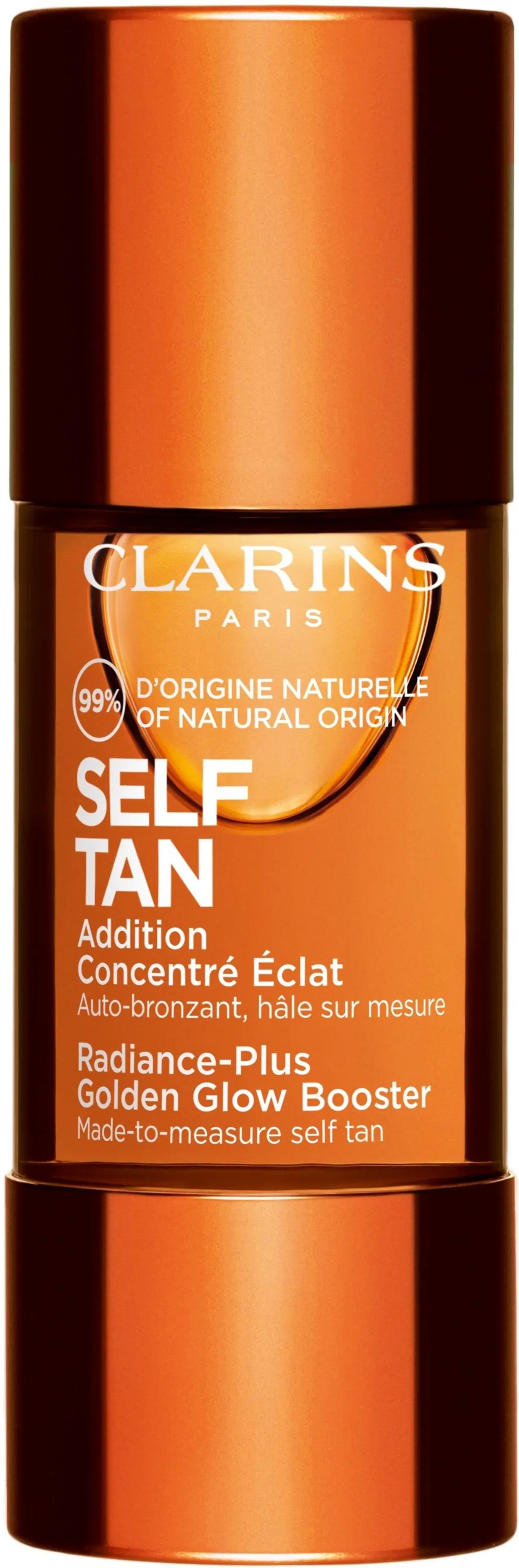 Clarins Self Tan Radiance-Plus Golden Glow Booster itseruskettava tiiviste kasvoille 15 ml