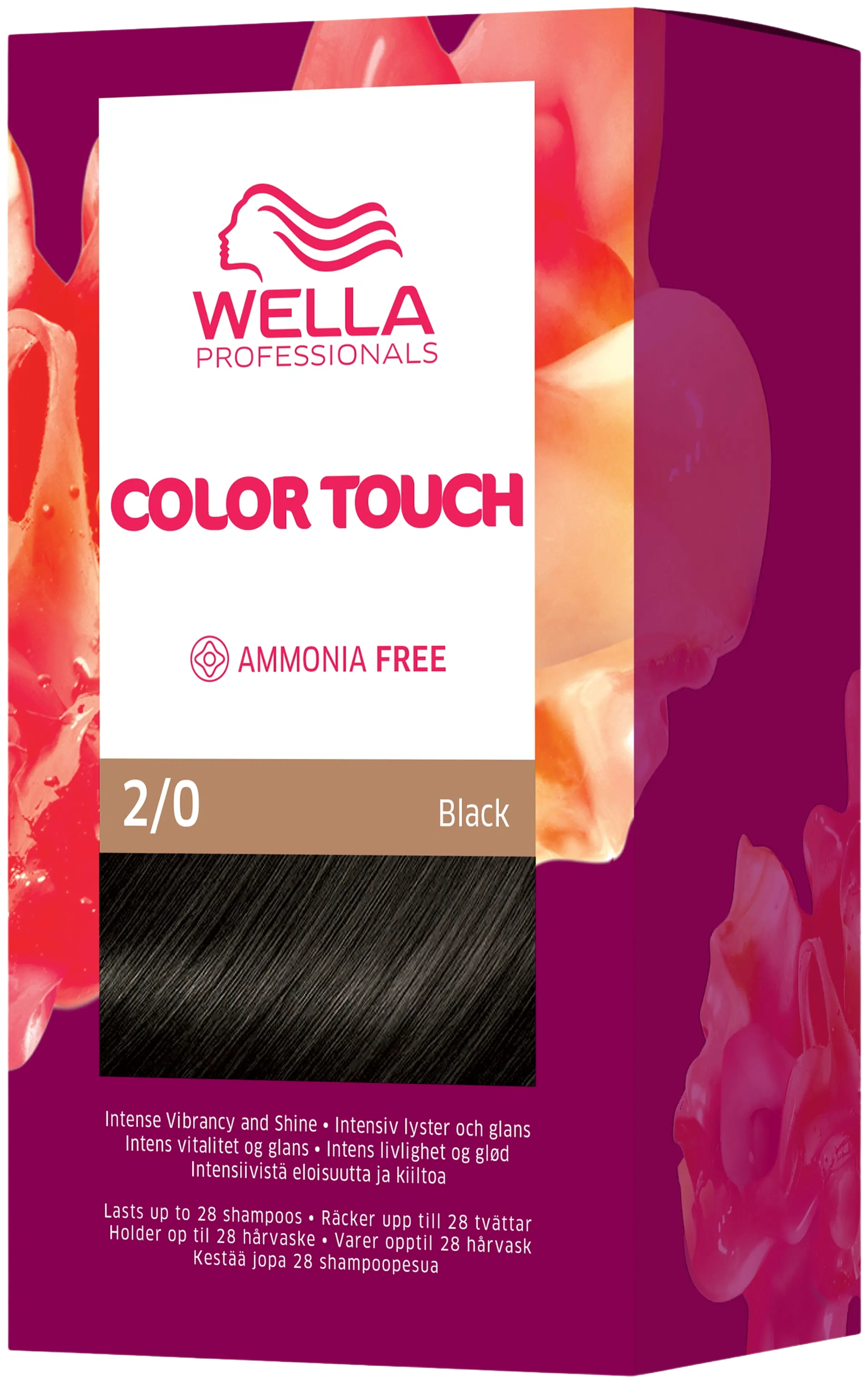 Wella Professionals Color Touch Pure Naturals Black 2/0 kotiväri 130 ml