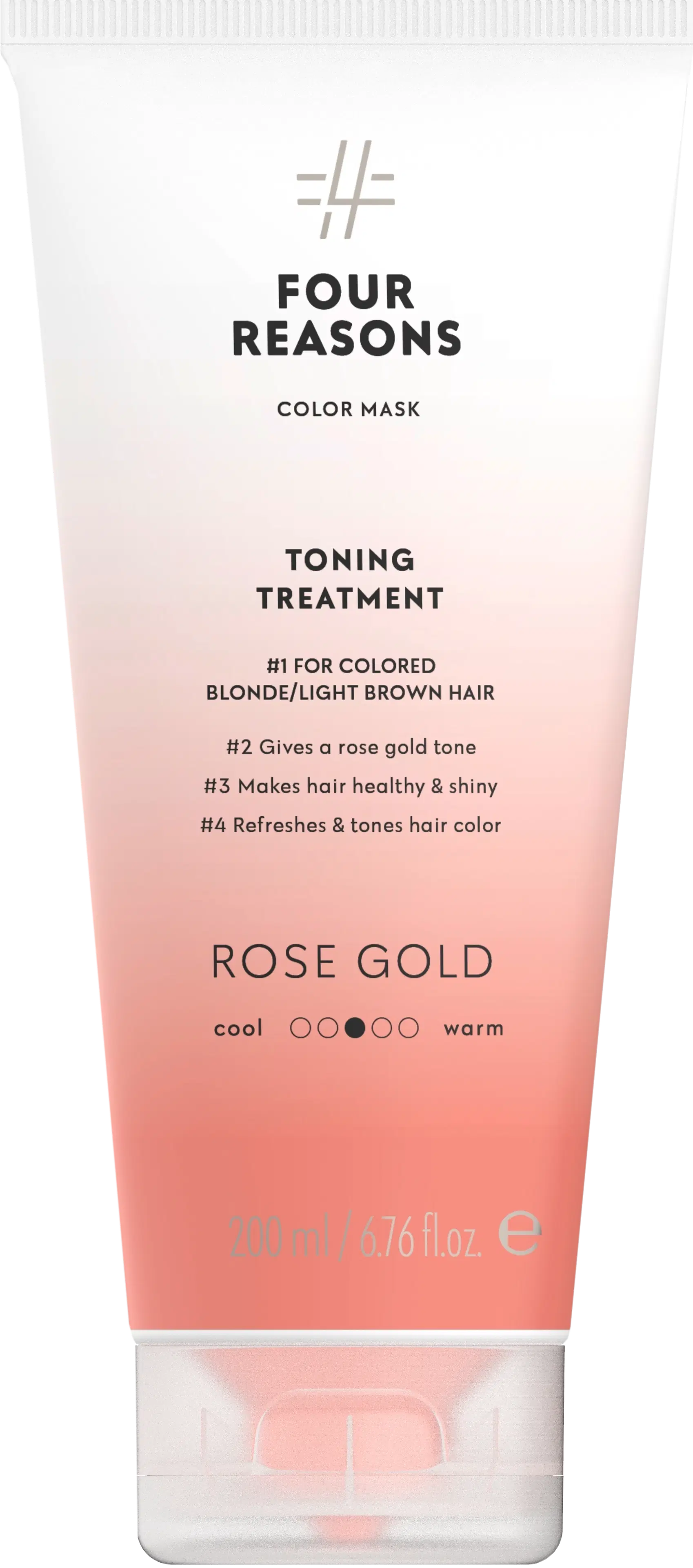 Four Reasons Color Mask Toning Treatment Rose Gold sävyttävä tehohoito 200 ml