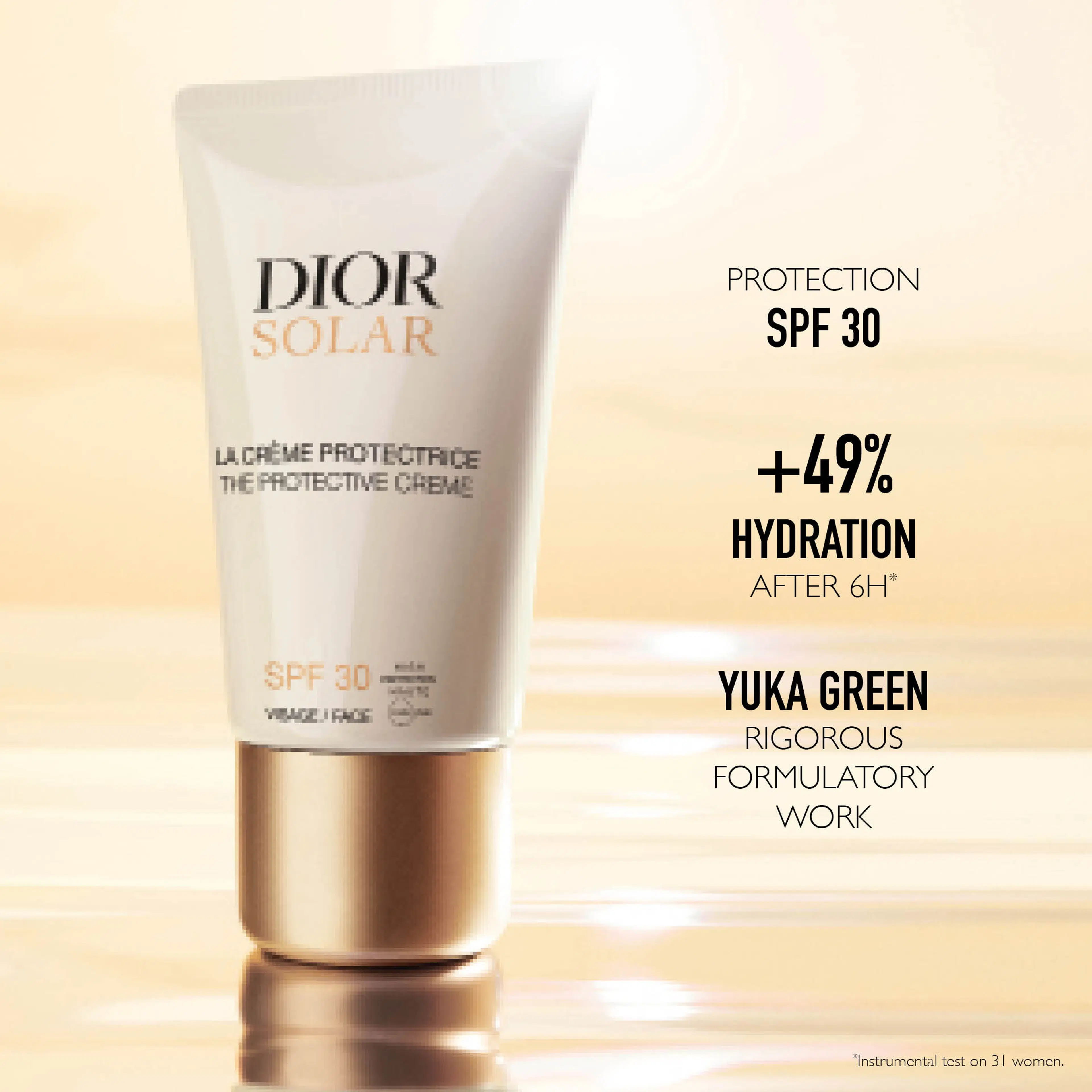 Dior Solar The Protective Creme SPF 30 Sunscreen for Face aurinkosuojavoide kasvoille 50 ml