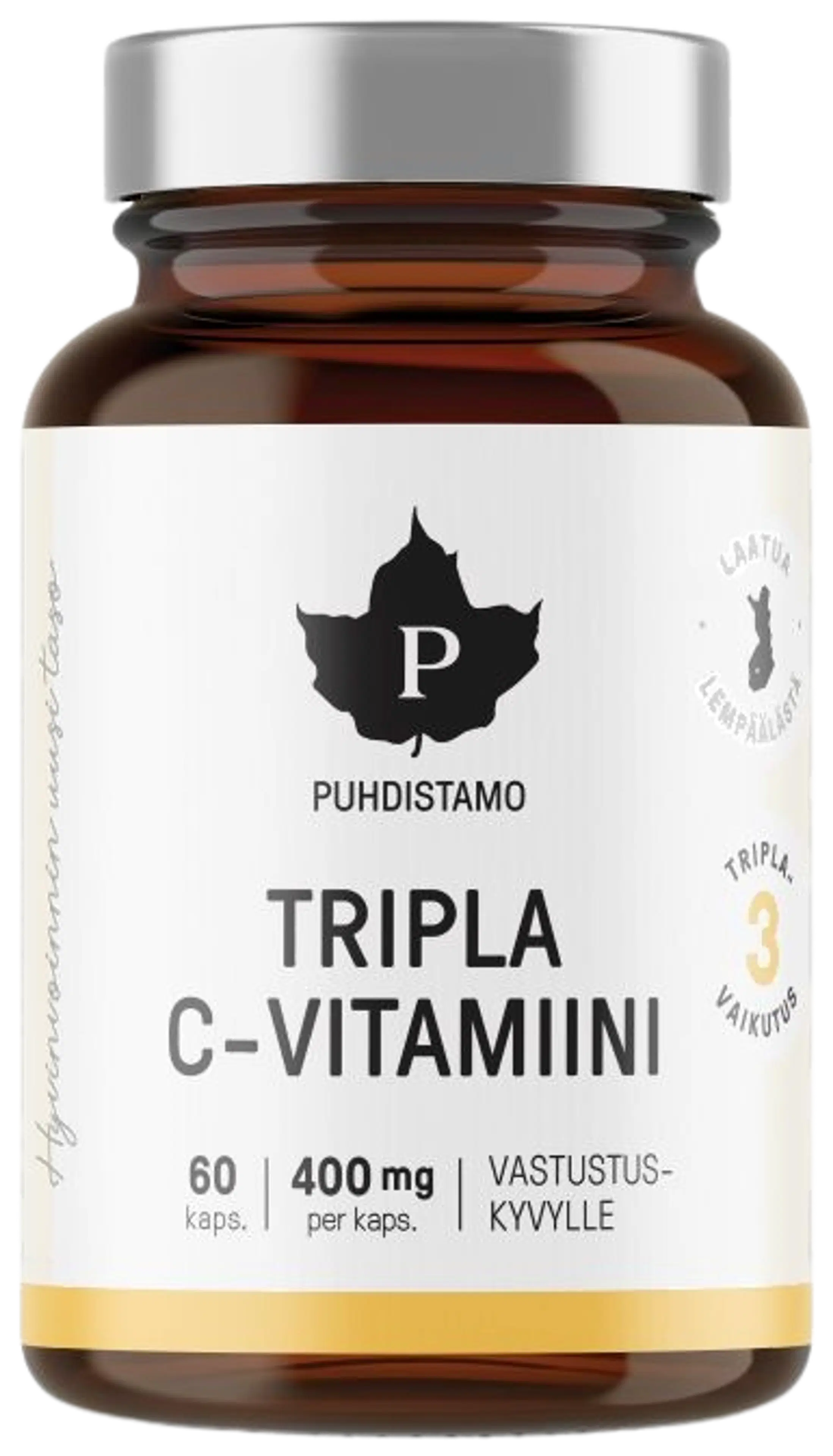 Puhdistamo Tripla C-vitamiini 400 mg 60 kapselia