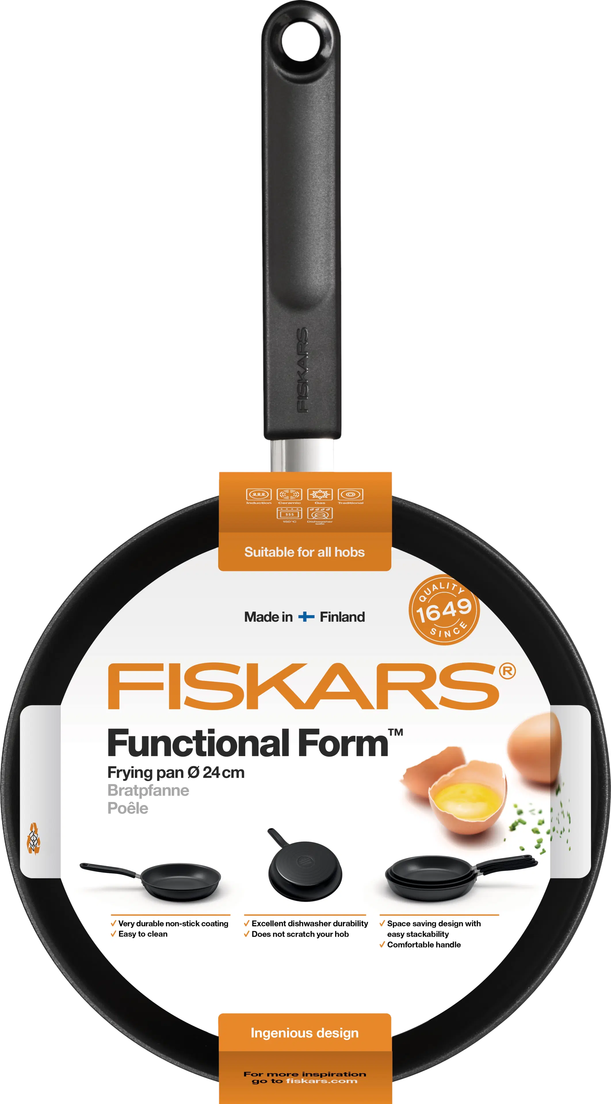 Fiskars Functional Form paistinpannu 24cm