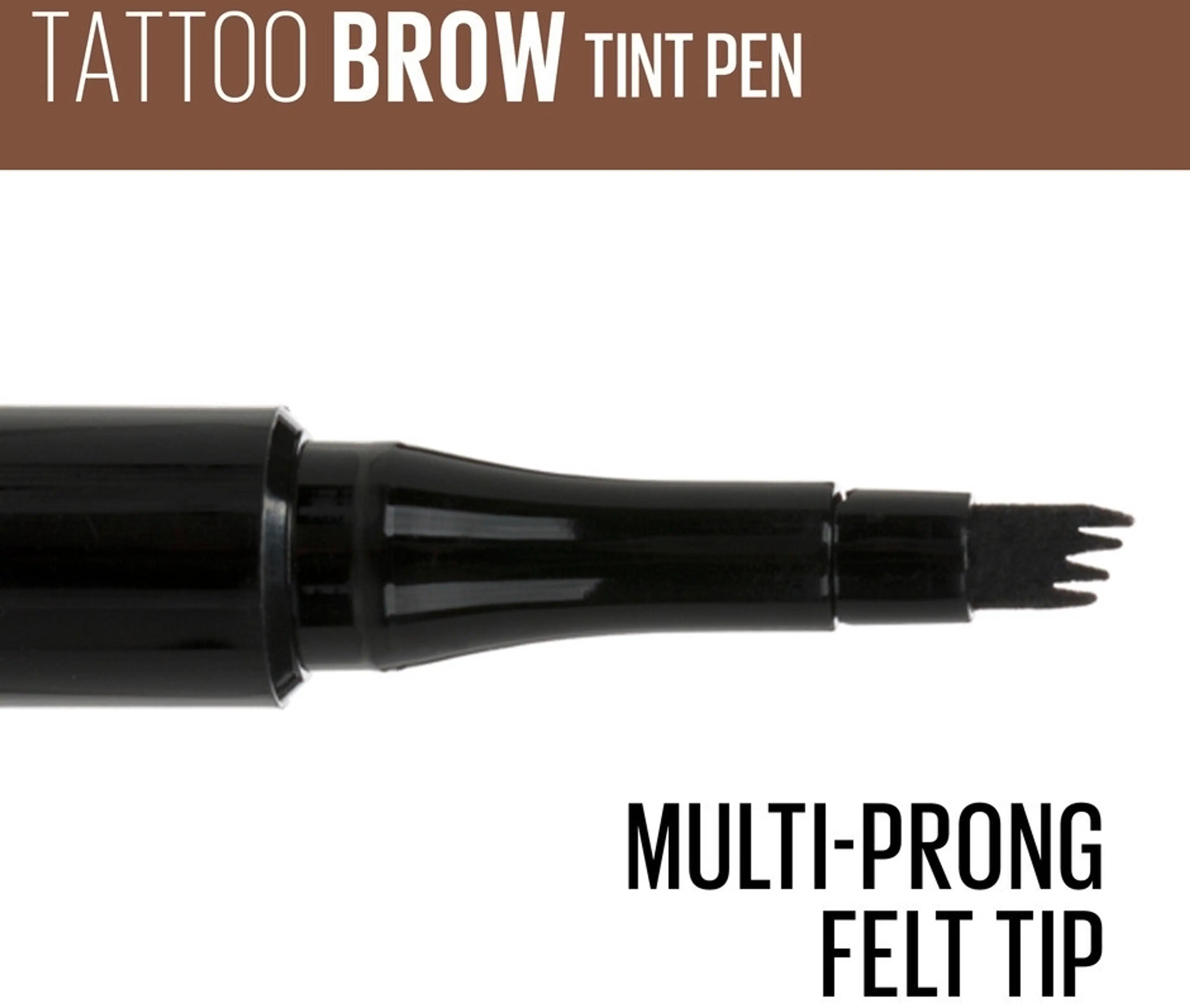 Maybelline New York Tattoo Brow Micropen Tint 130 Deep brown -kulmakynä 1ml