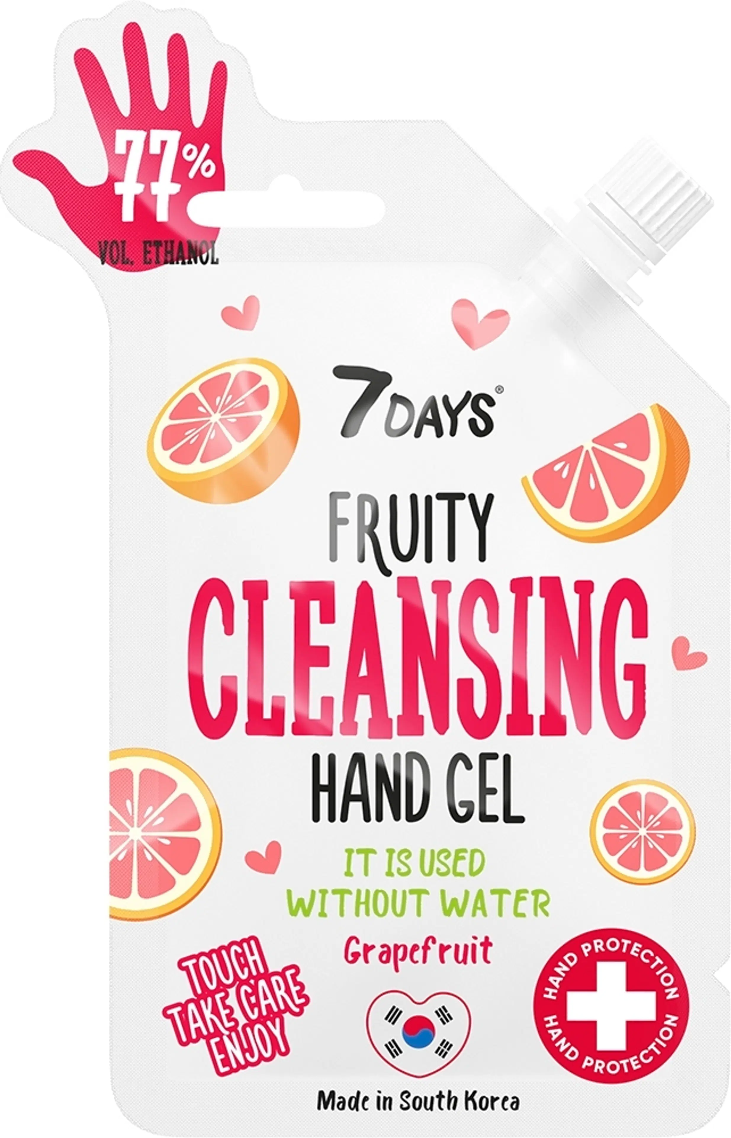 7DAYS HAND GEL grapfruit flavor, 25ml