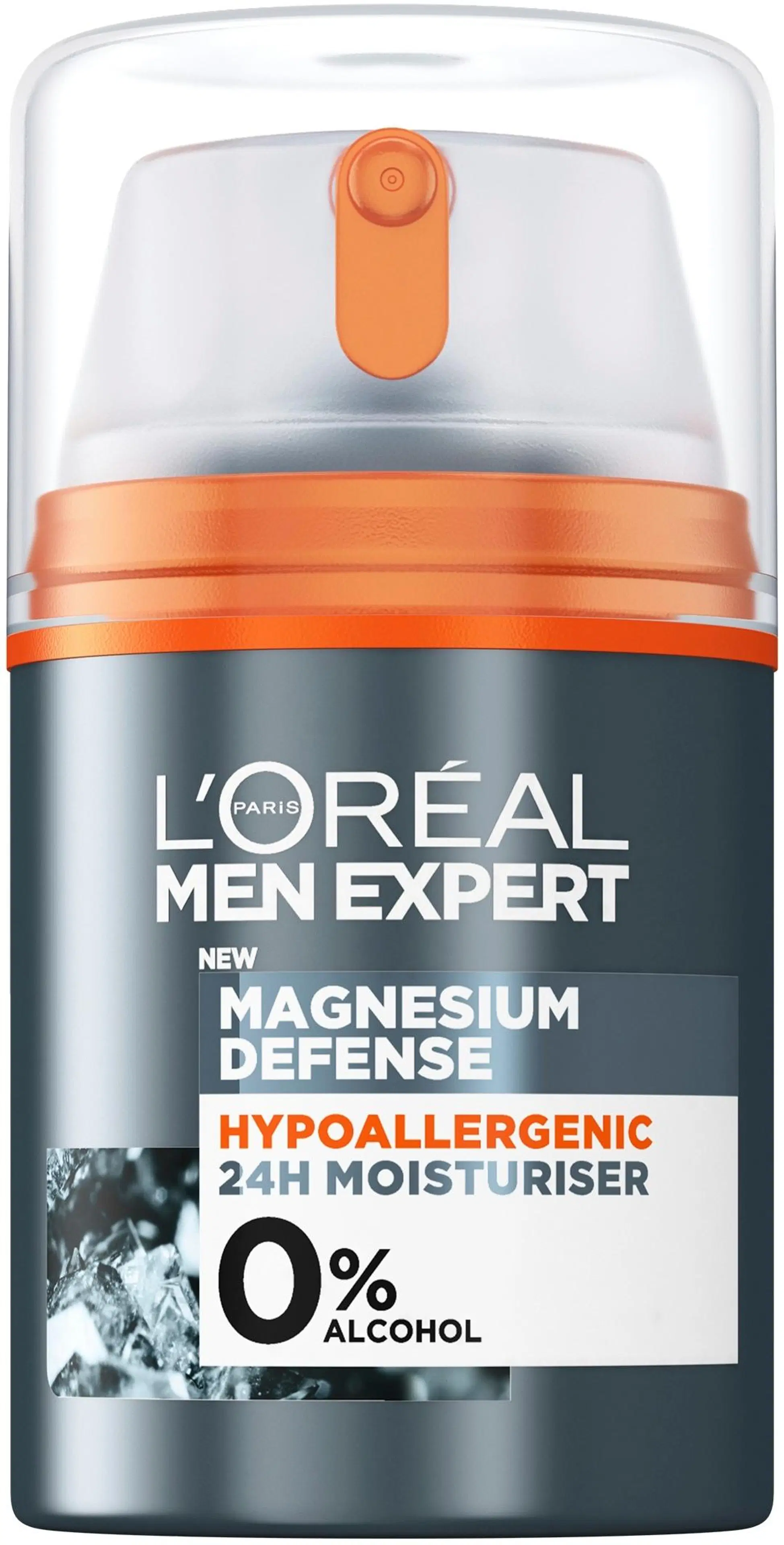 L'Oréal Paris Men Expert Magnesium Defense Hypoallergenic 24H kasvovoide 50 ml
