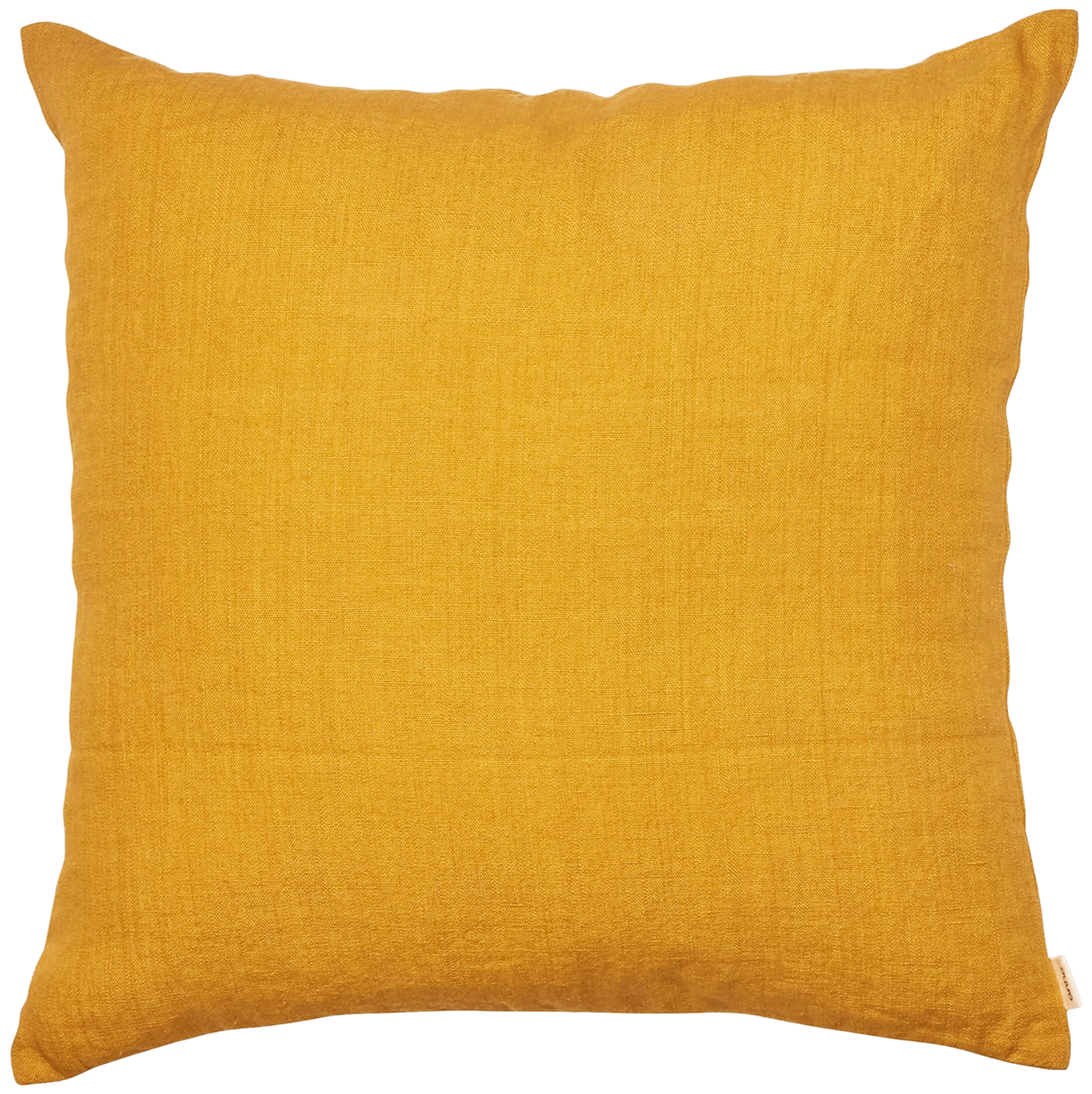 Anno Viive-tyynynpäällinen 50x50cm keltainen pellava