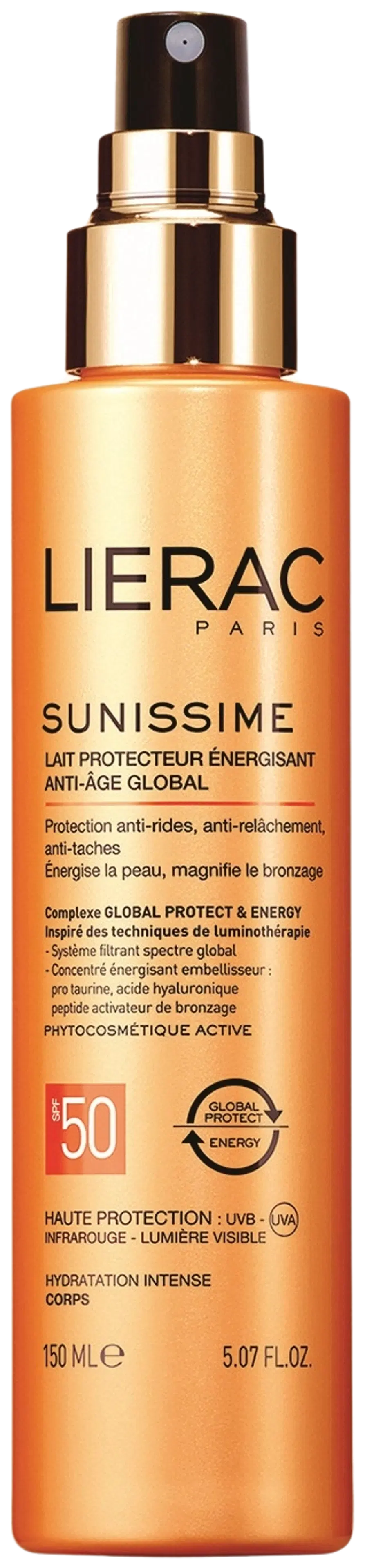 Lierac Sunissime - Body Protective Milk Spf 50 - Vartalon Energisoiva Ja Suojaava Emulsio Spf 50