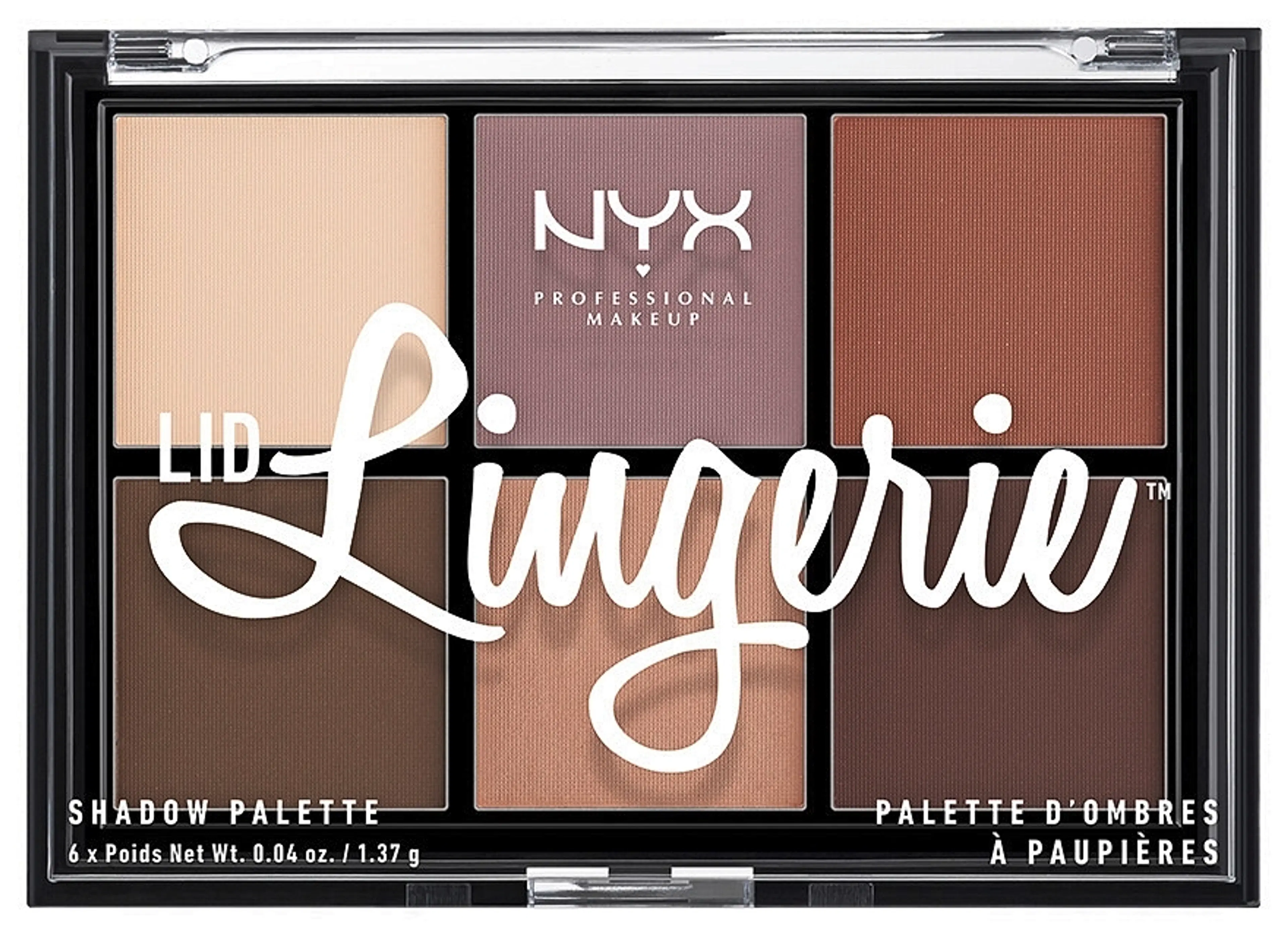 NYX Professional Makeup Lid Lingerie Shadow Palette luomiväripaletti 8,22 g