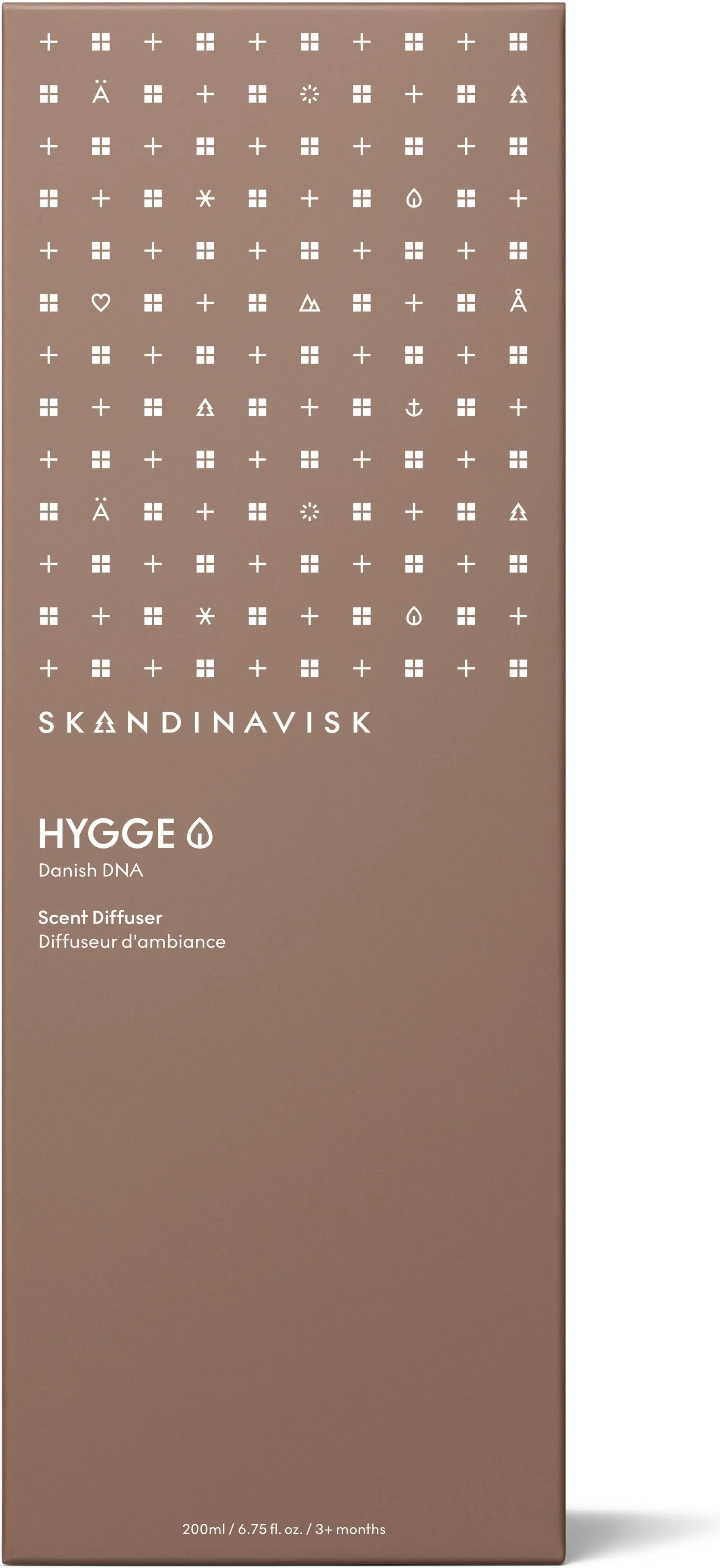 Skandinavisk HYGGE Huonetuoksu ruokotikuilla 200ml, ruskea