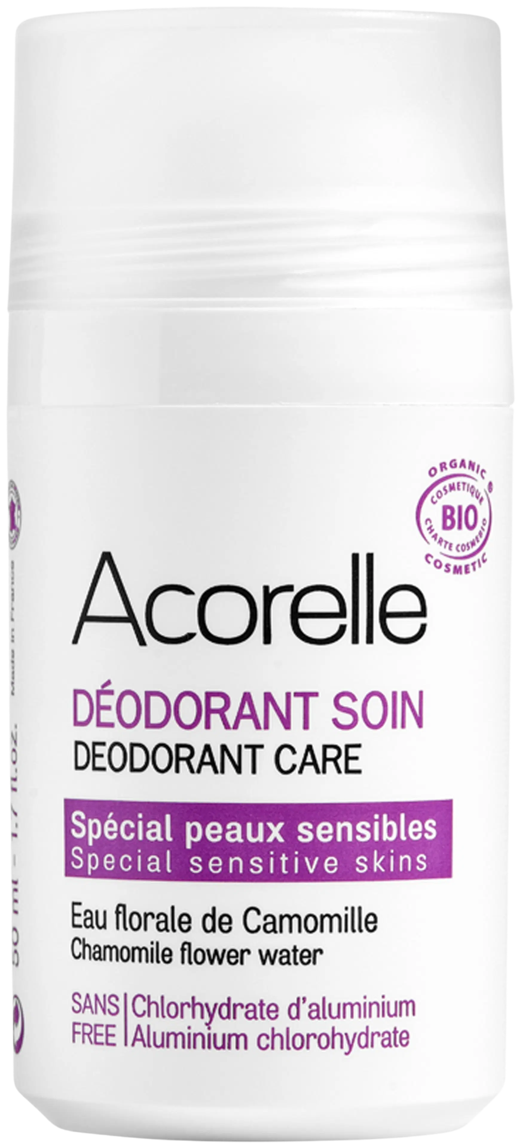 Acorelle Roll-on Deodorantti Herkälle iholle 50 ml