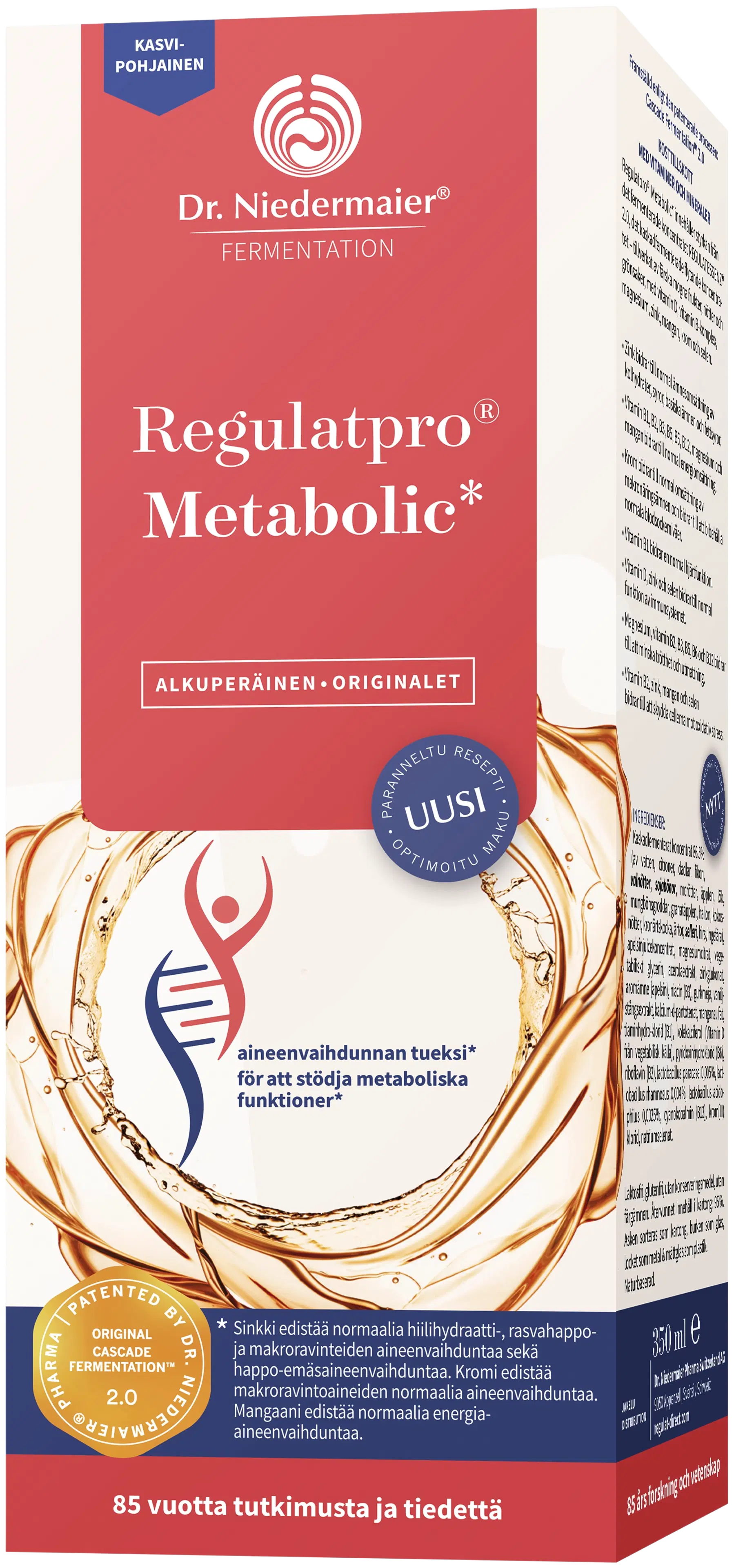 Regulatpro Metabolic kasvijuomatiiviste ravintolisä 350 ml