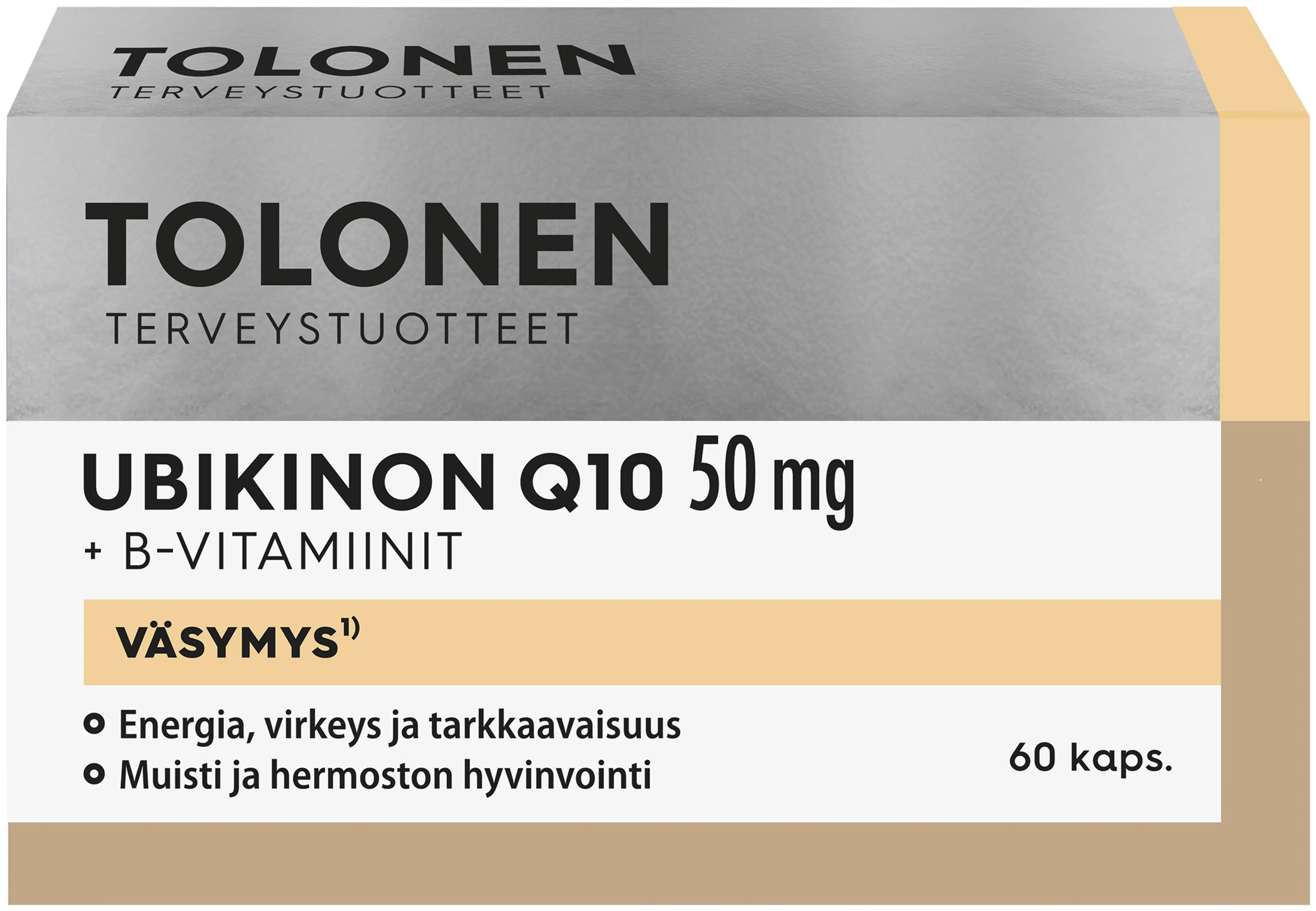 Tolonen Ubikinon Q10 50mg +B-vitamiinit 60kaps
