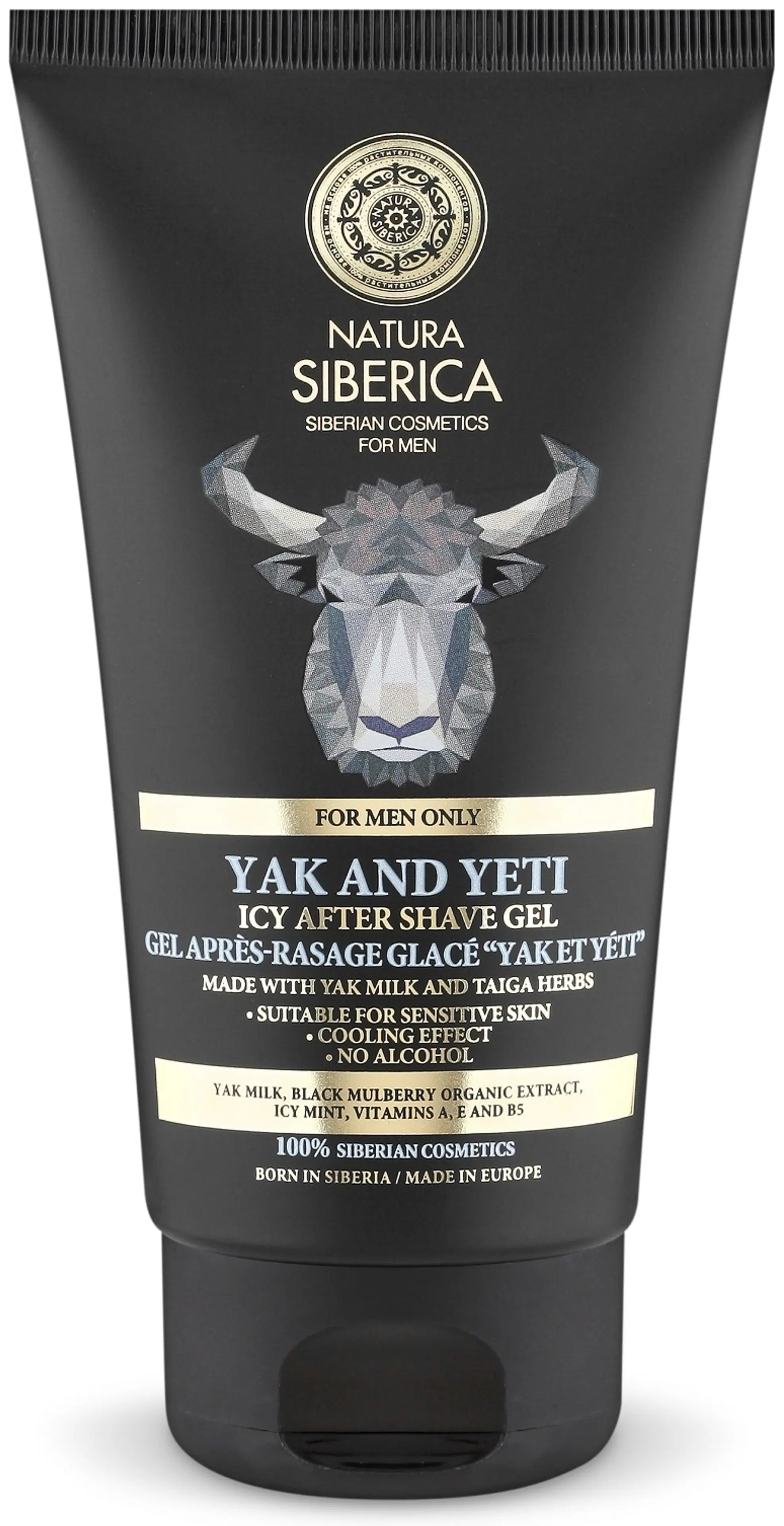 Natura Siberica MEN Yak And Yeti -  viilentävä ja rauhoittava after shave -geeli 150 ml