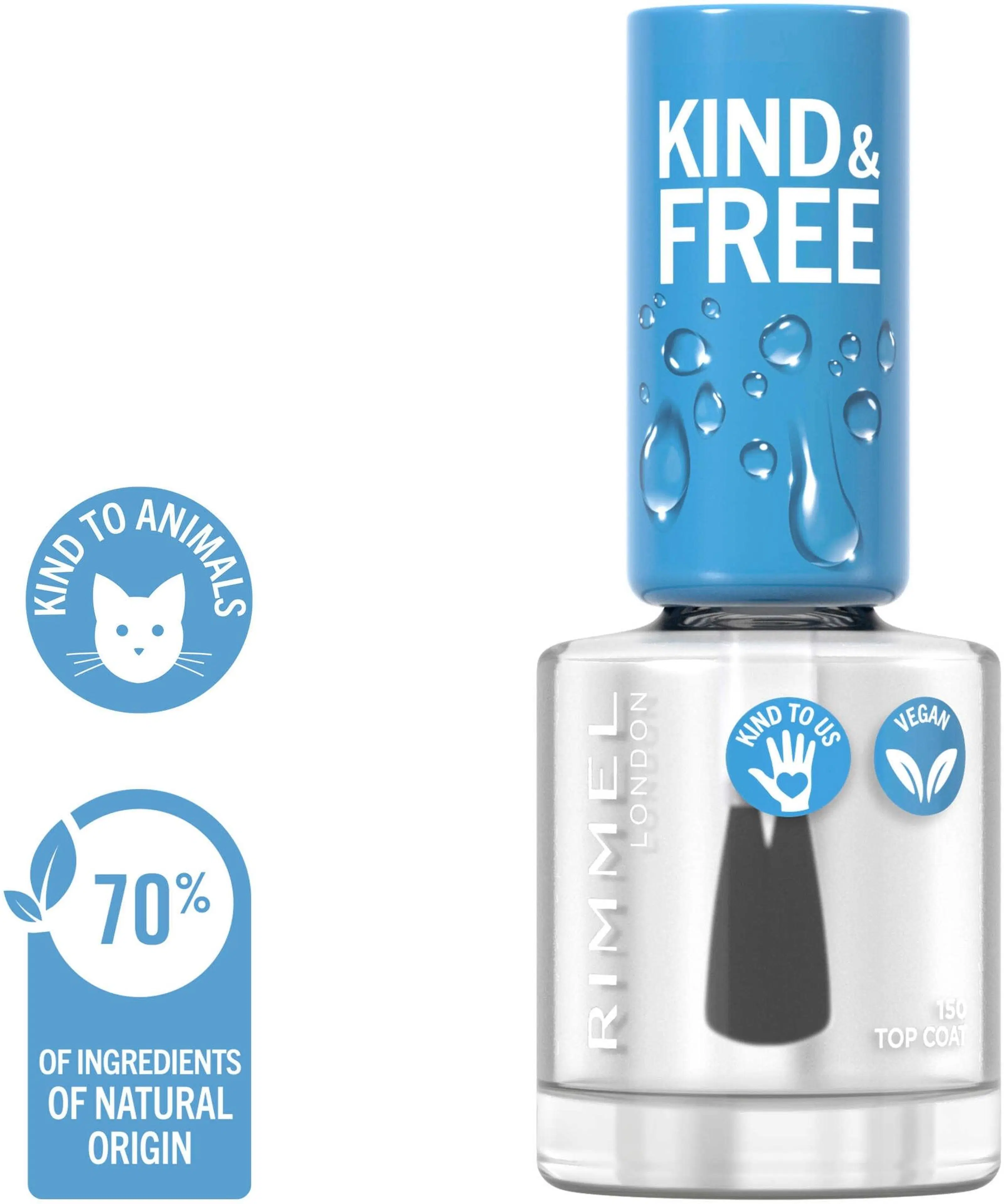 Rimmel Kind & Free Clean Nail Polish 8ml, 150 Oxygen Wave kynsilakka