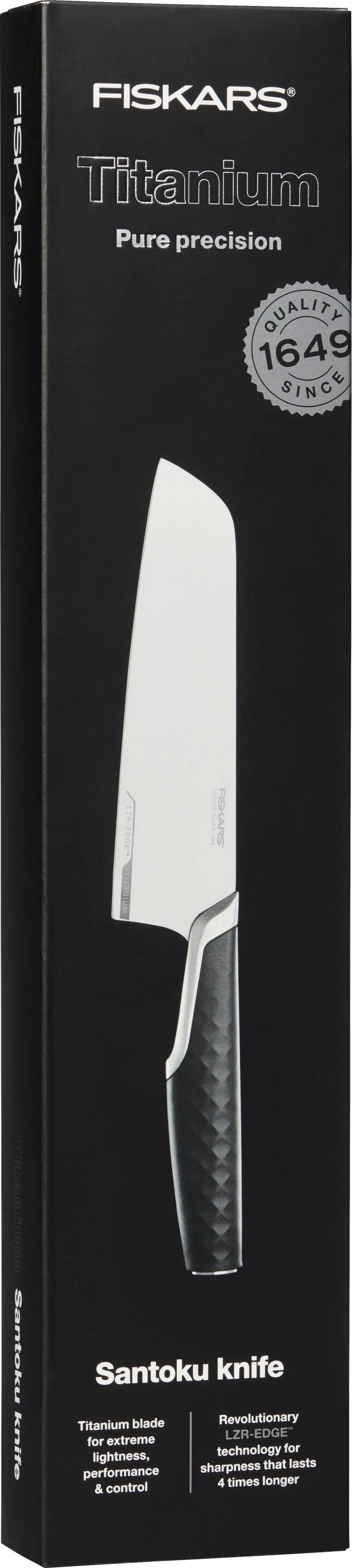 Fiskars Titanium Santoku-veitsi 34,5x7,2x3,2 cm
