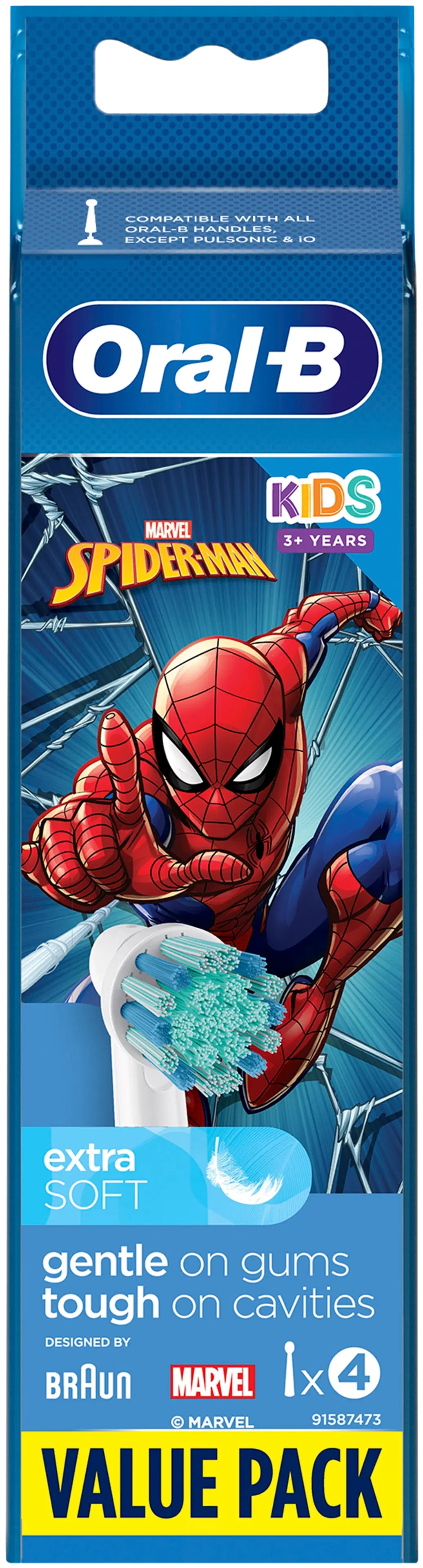 Oral-B Kids Spiderman 4kpl vaihtoharja