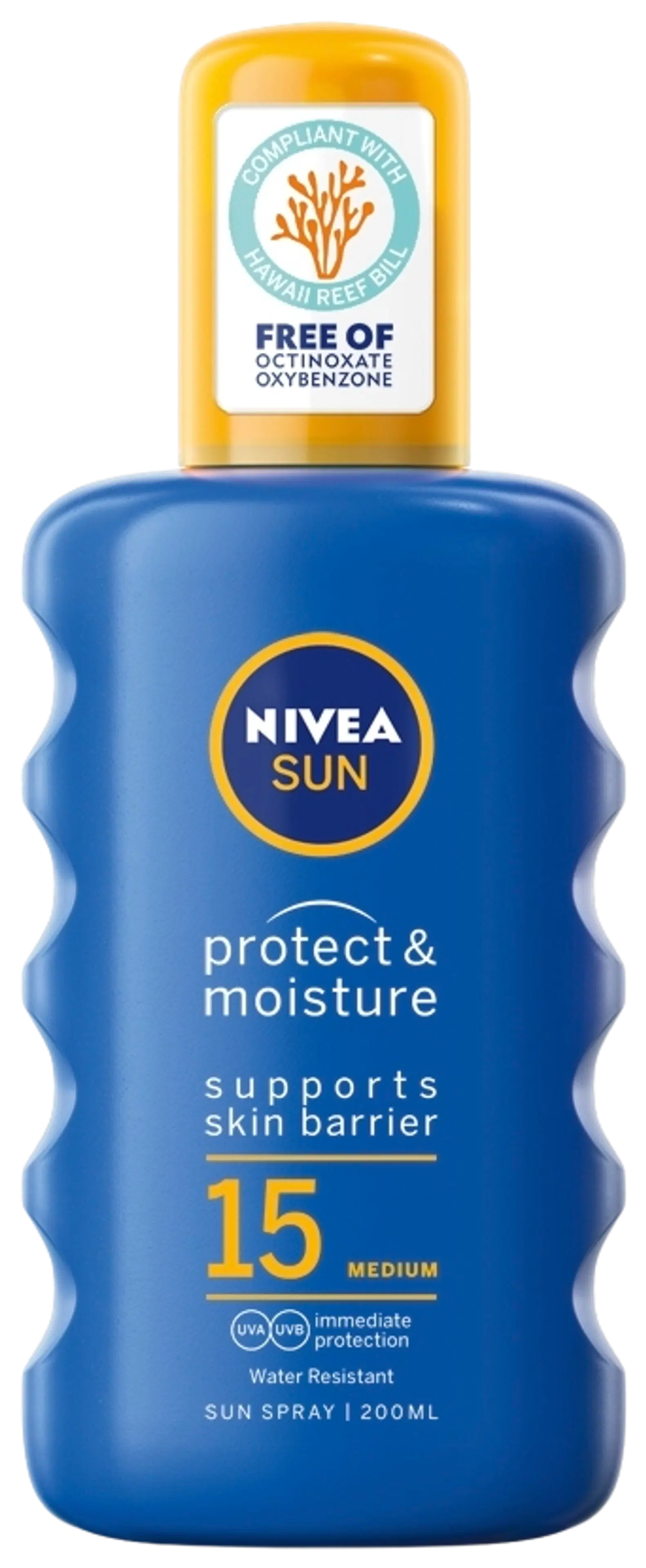 NIVEA SUN 200ml Protect & Moisture Sun Spray SK15 -aurinkosuojasuihke