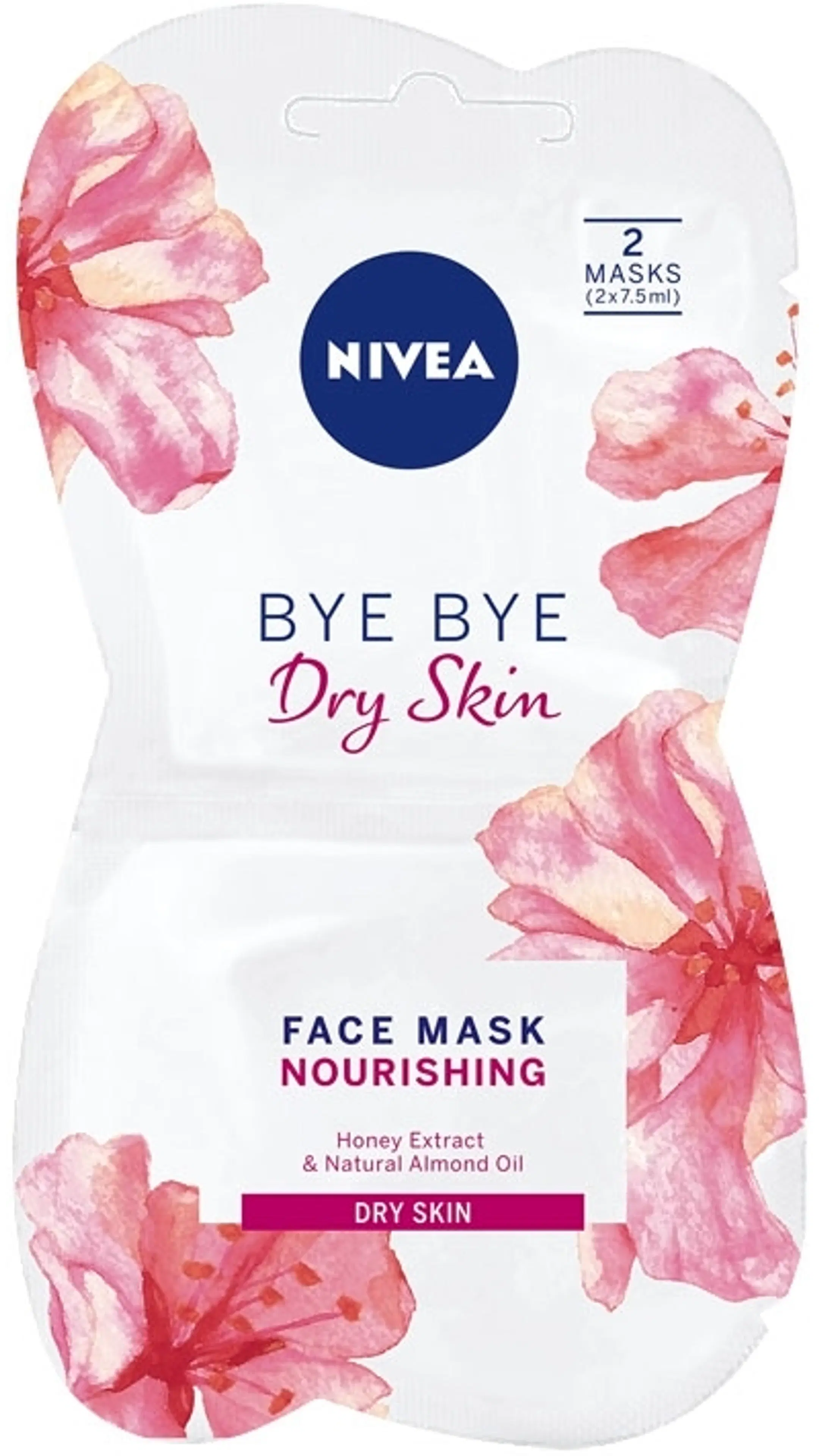 NIVEA 2x7,5ml Bye Bye Dry Skin Nourishing Face Mask -kasvonaamio