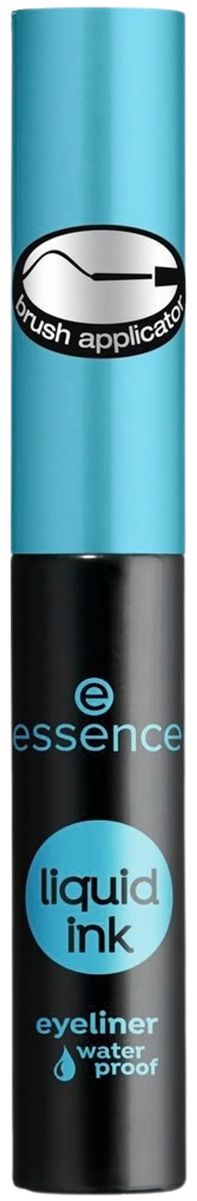 essence liquid ink eyeliner waterproof vedenkestävä nestemäinen rajausväri 3 ml