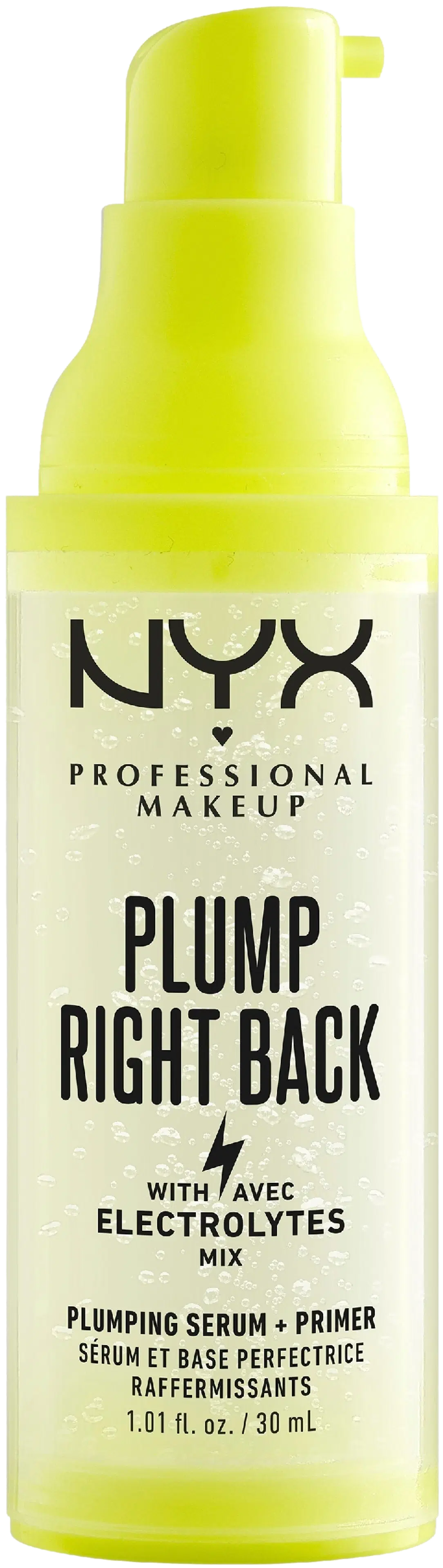 NYX Professional Makeup Plump Right Back Primer + Serum meikinpohjustusvoide 30 ml