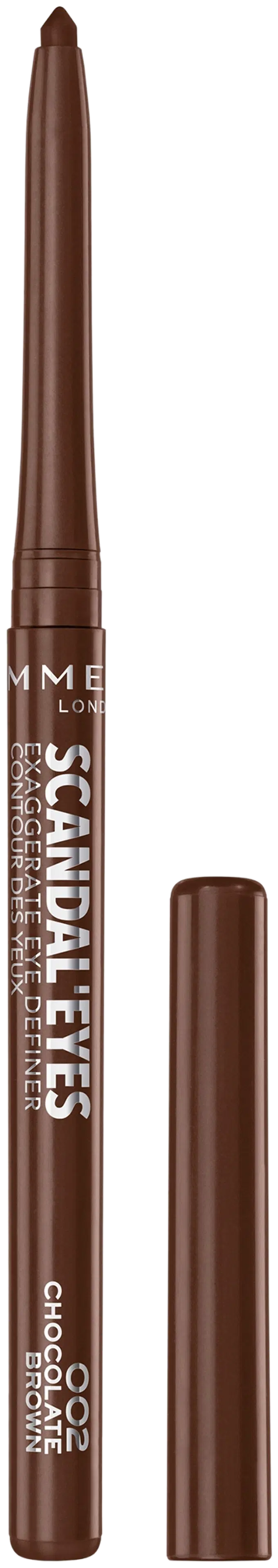 Rimmel Scandal'eyes Eye Definer 0,35 g, 002 Chocolate Brown silmänrajauskynä