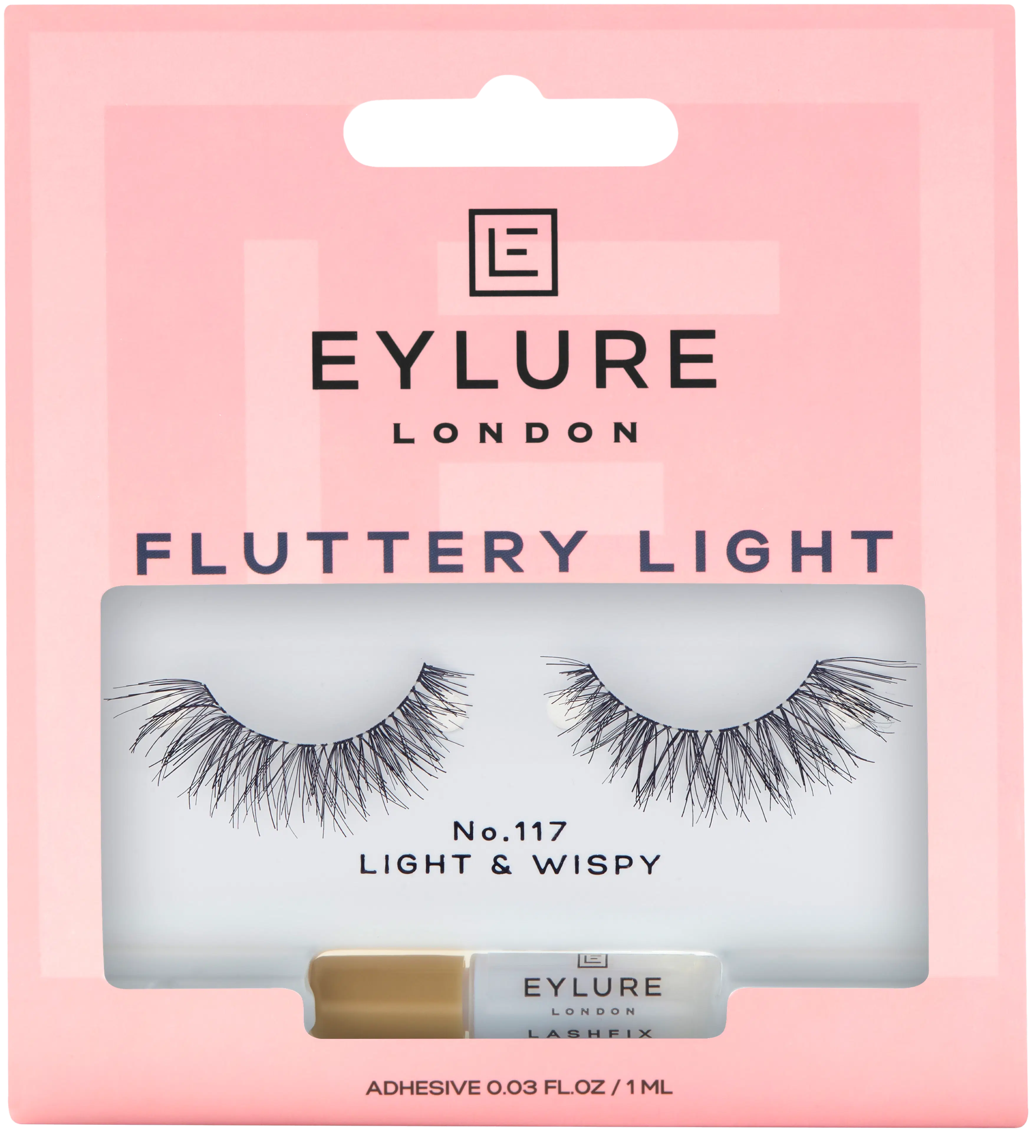 Eylure Fluttery Light 117 -irtoripset ja liima