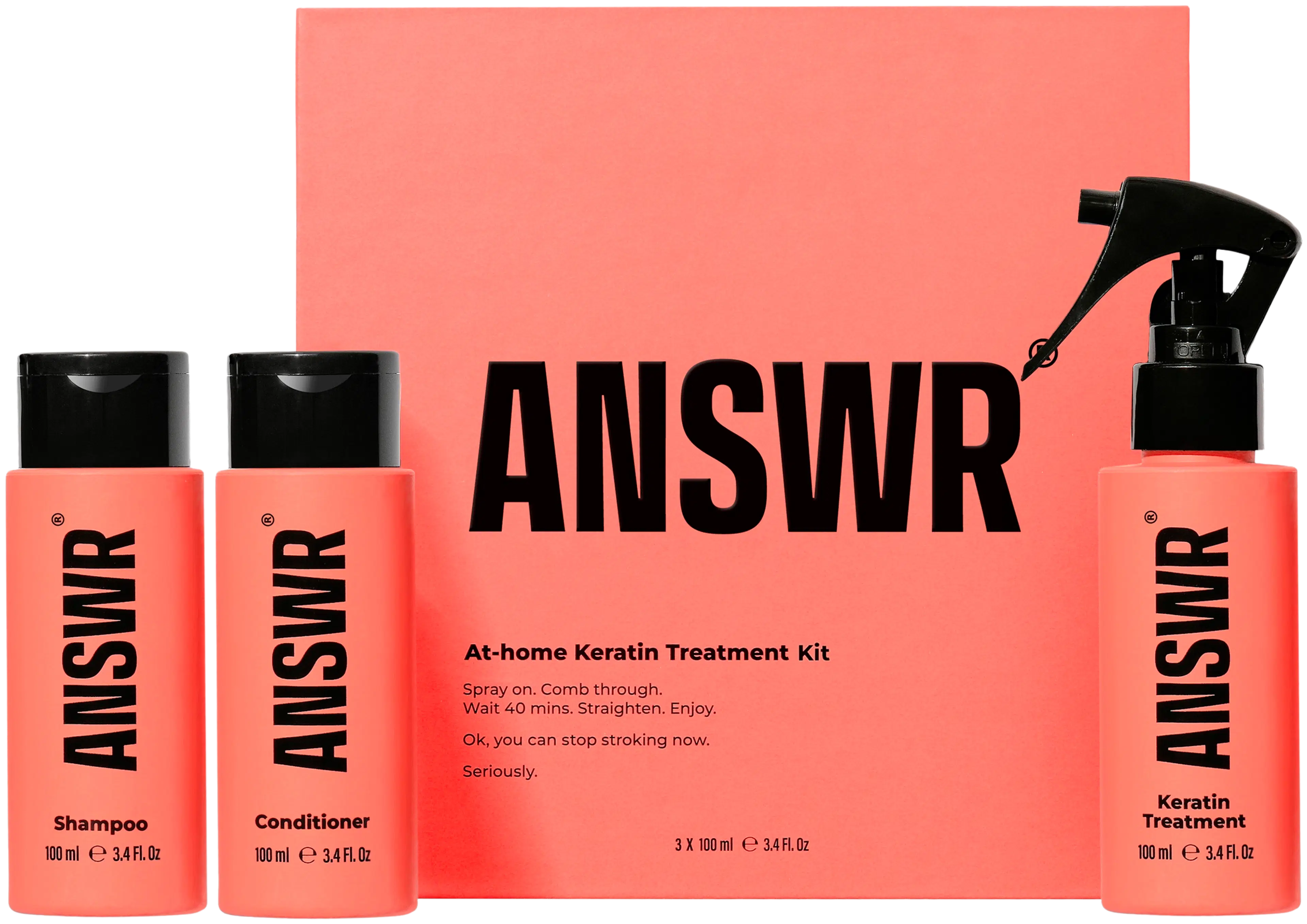 ANSWR At-home Keratin Treatment Kit keratiinikäsittely hiuksille