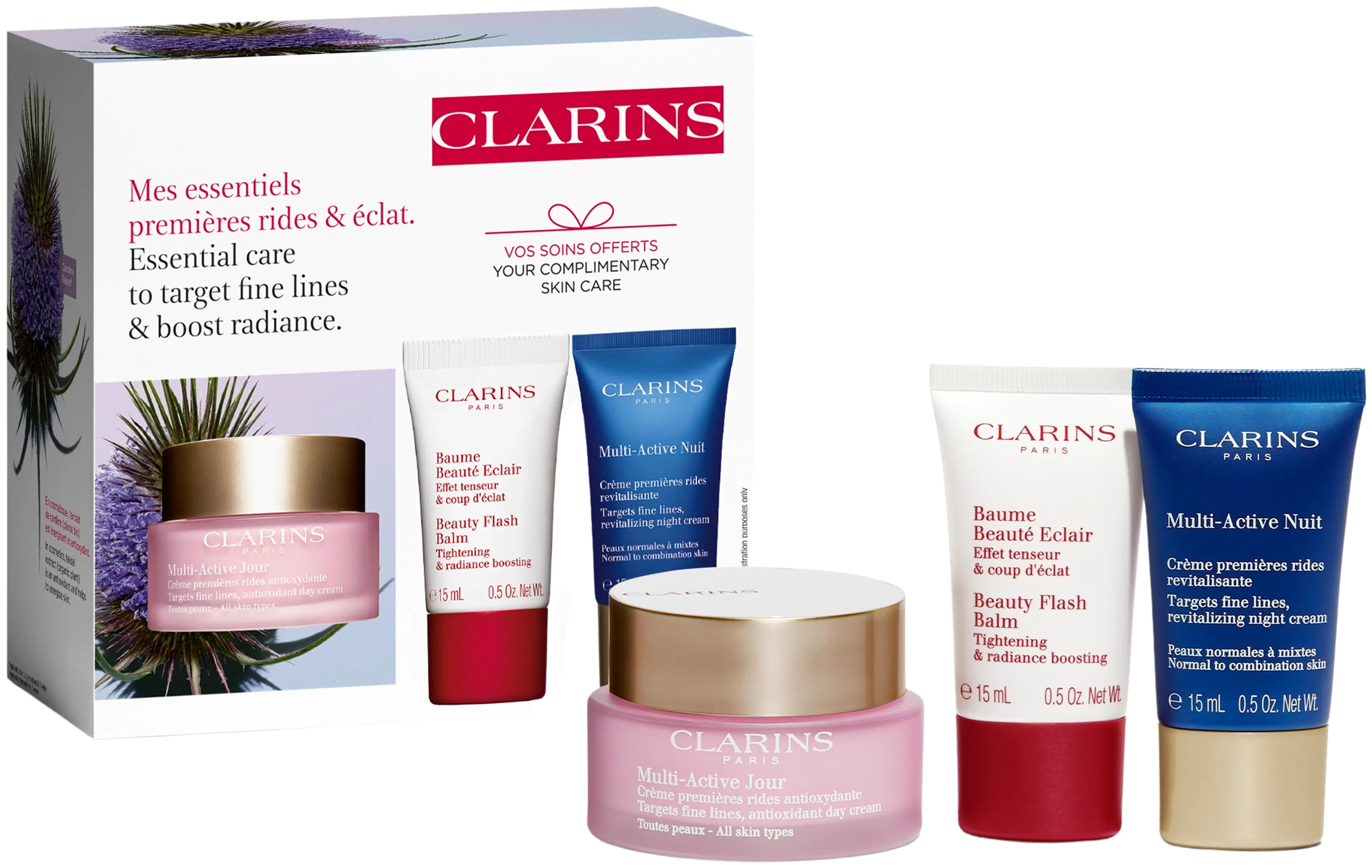 Clarins Multi-Active ihonhoitopakkaus