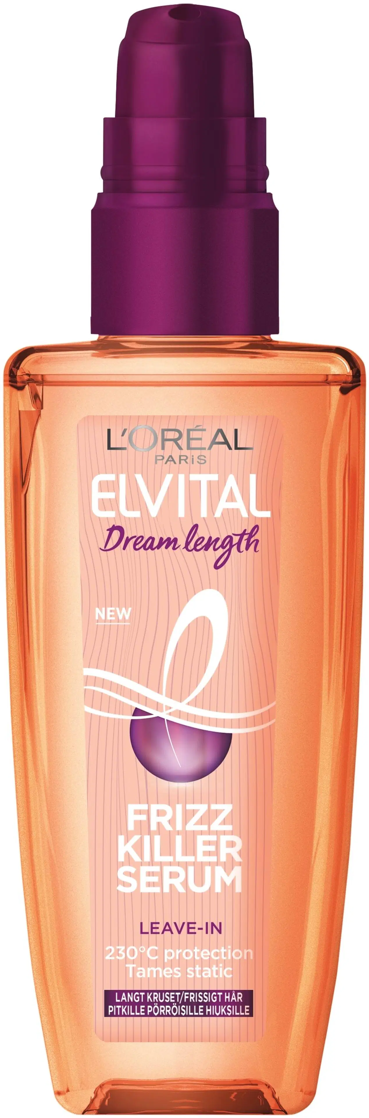 L'Oréal Paris Elvital Dream Length Frizz Killer Serum silottava hiusseerumi lämpösuojalla 100ml