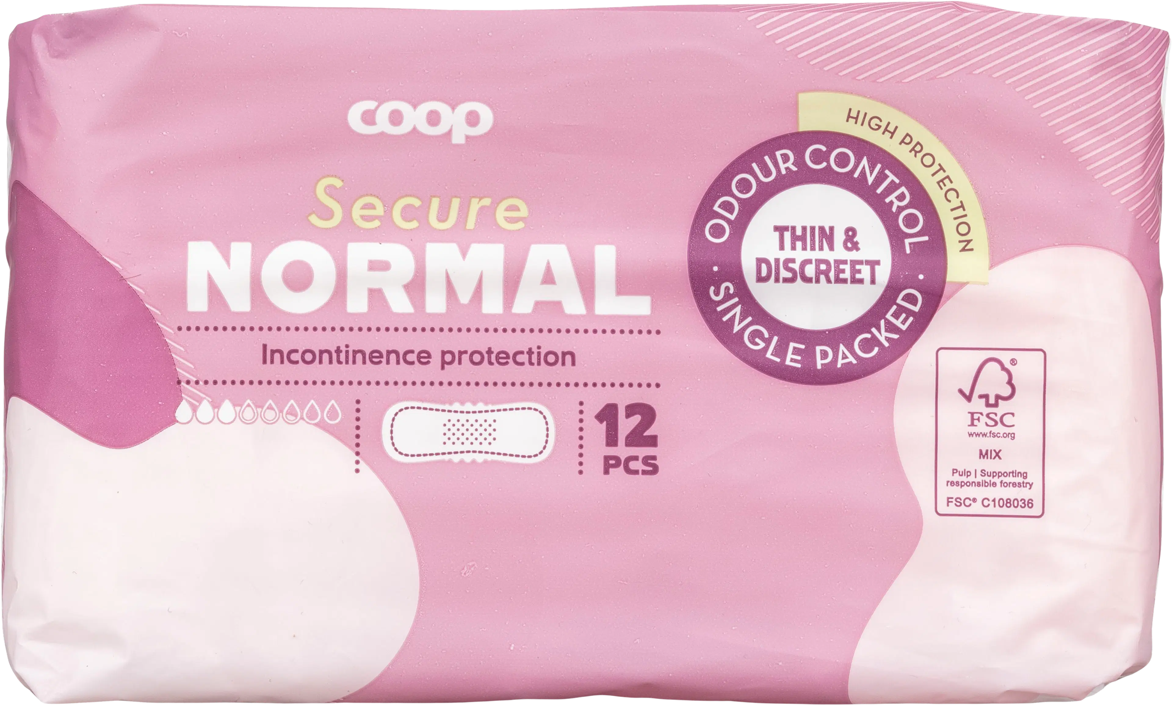 Coop Secure inkontinenssisuoja normal 12 kpl