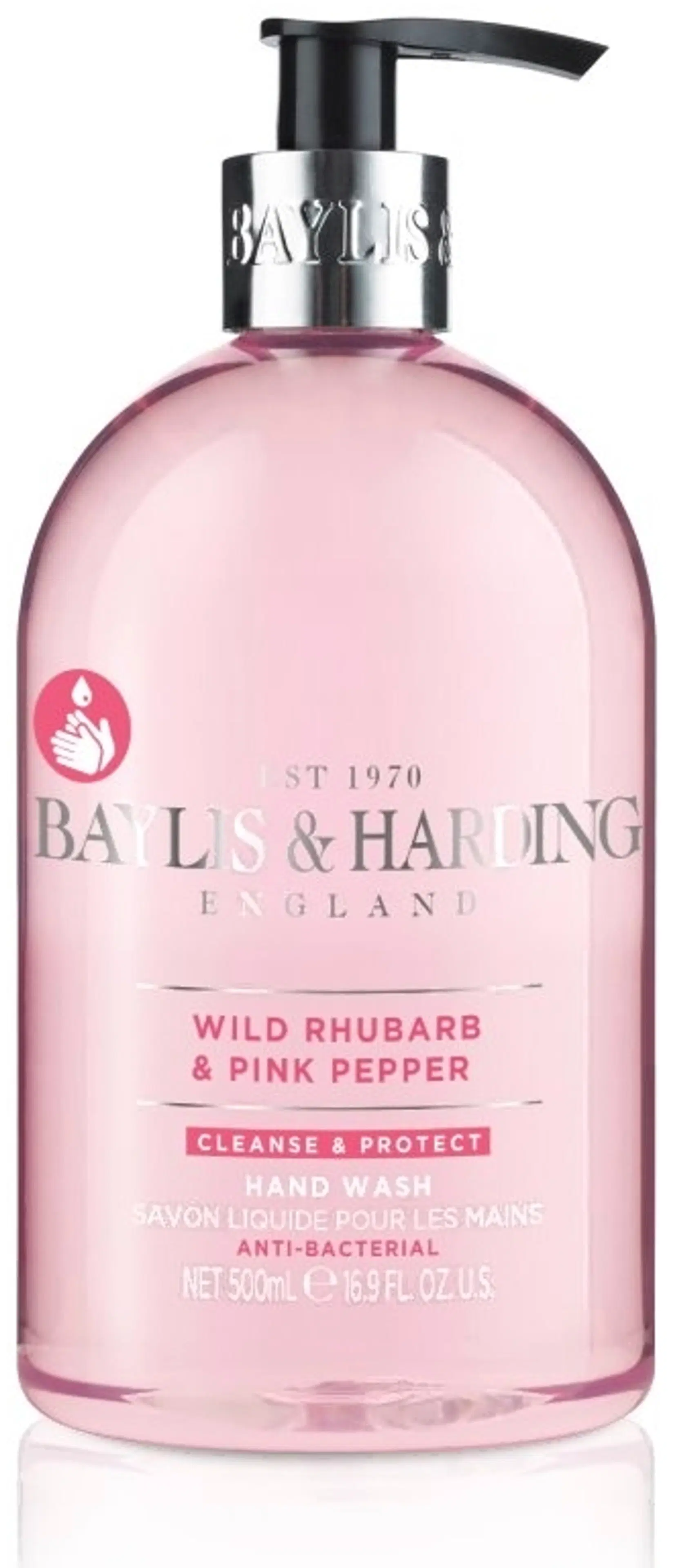 Baylis & Harding Wild Rhubarb & Pink Pepper Anti Bacterial -käsisaippua 500ml