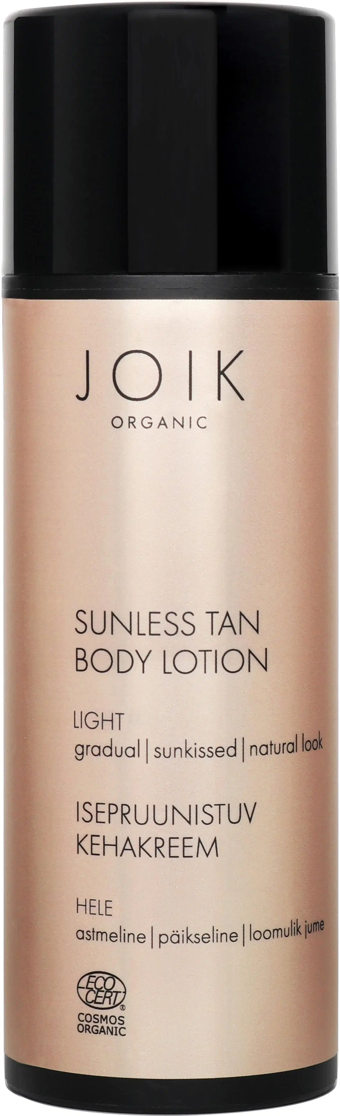 JOIK Organic Sunless Tan Body Lotion  Itseruskettava voide Light 150 ml