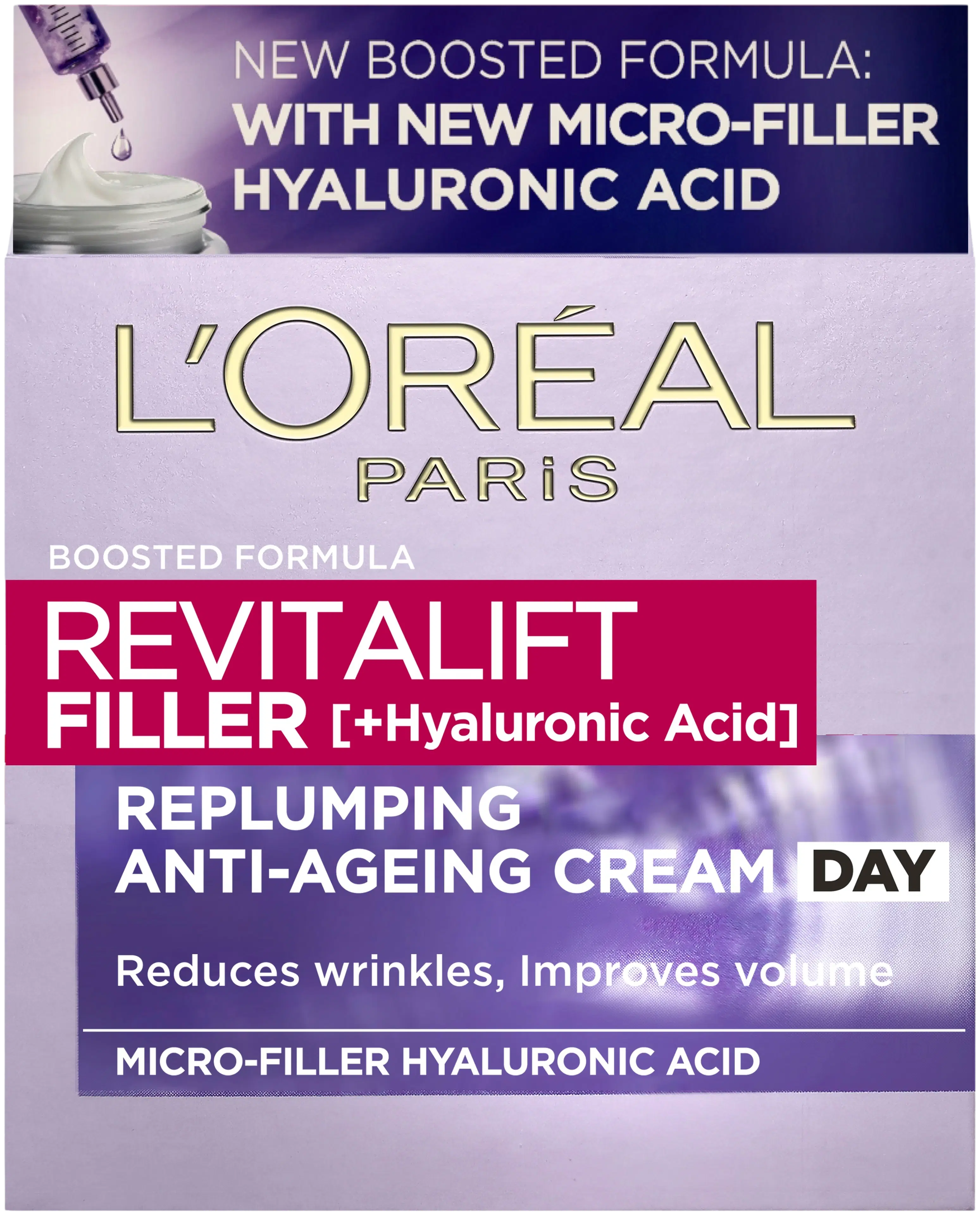 L'Oréal Paris Revitalift Filler anti-age -päivävoide, jolla on täyteläistävä vaikutus 50ml