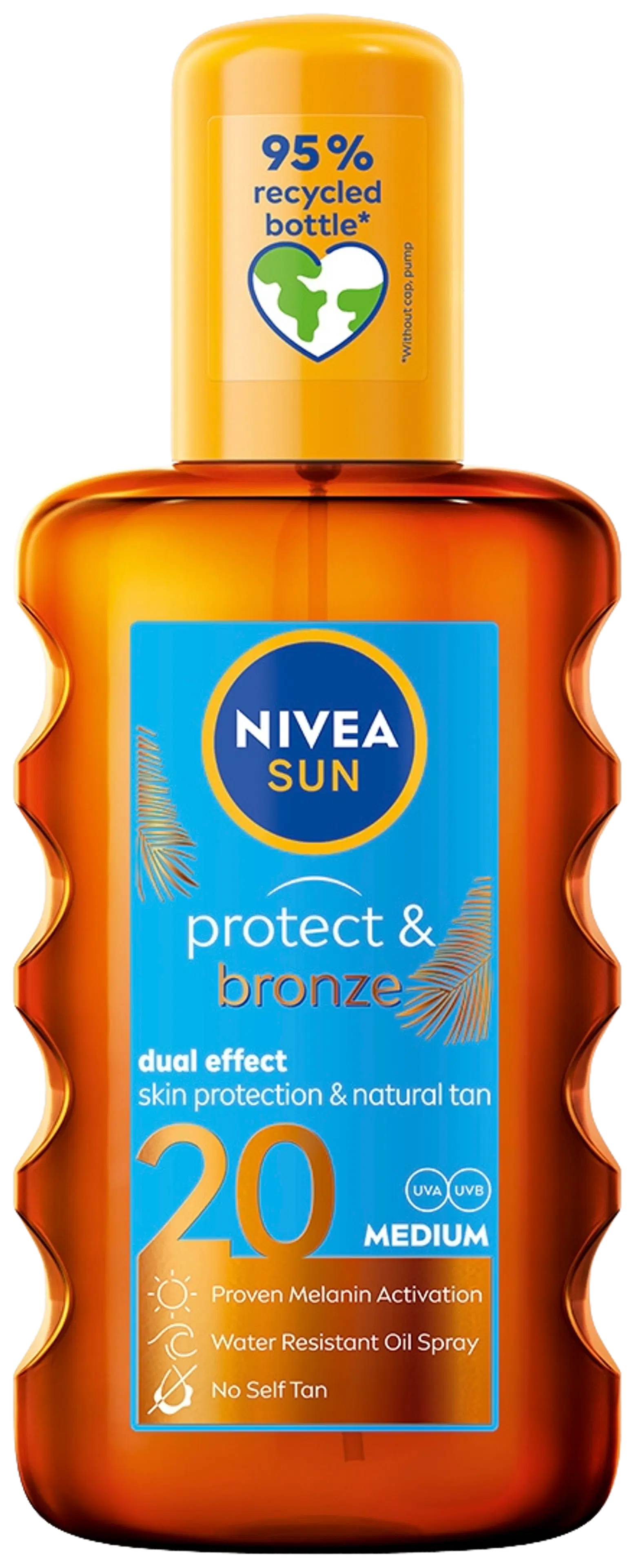 NIVEA SUN 200ml Protect & Bronze Oil Spray SK 20 -aurinkosuojaöljy