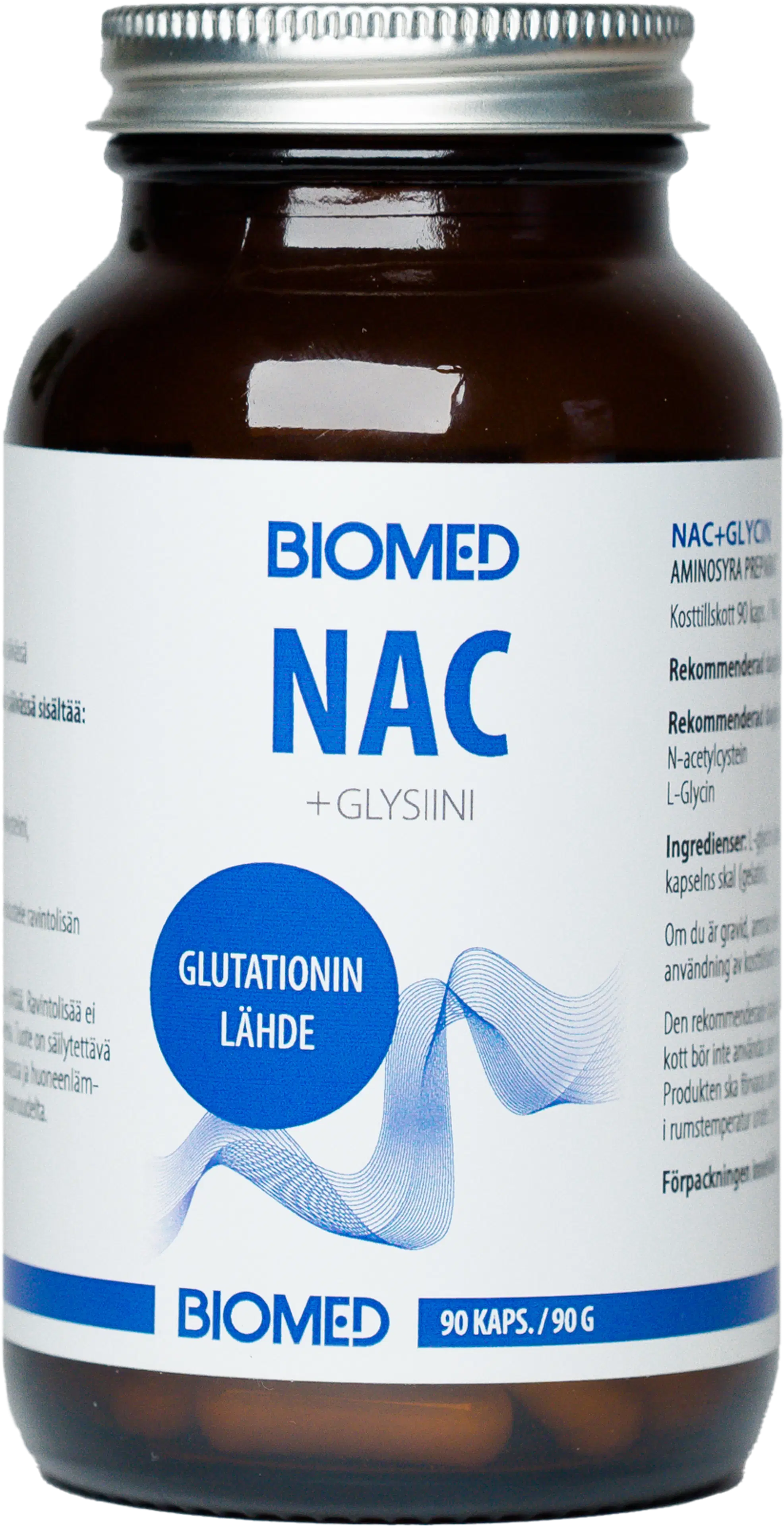 Biomed NAC + glysiini 90 g / 90 kaps.