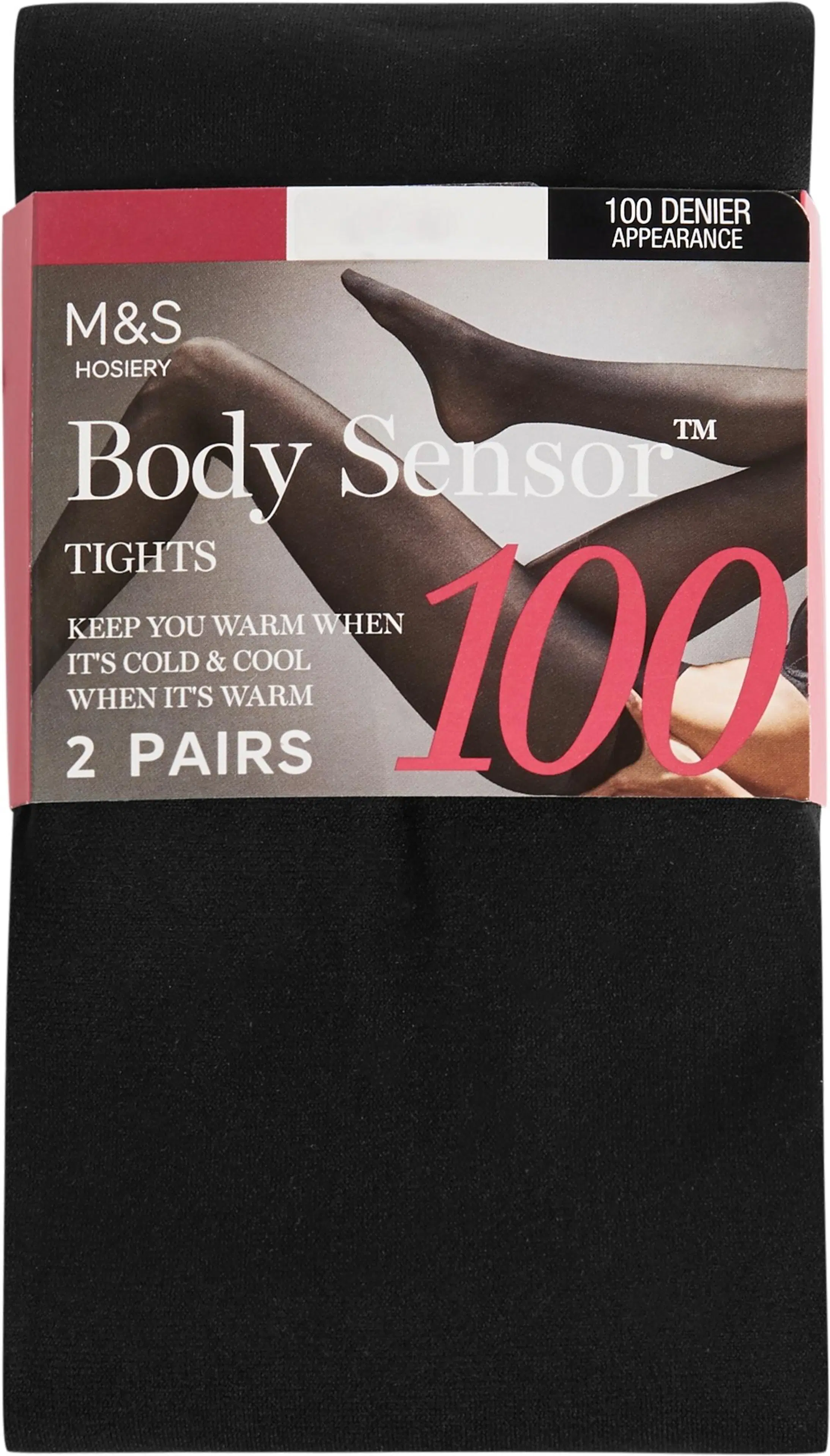 M&S Body Sensor100150959 100 DEN sukkahousut, 2-pack