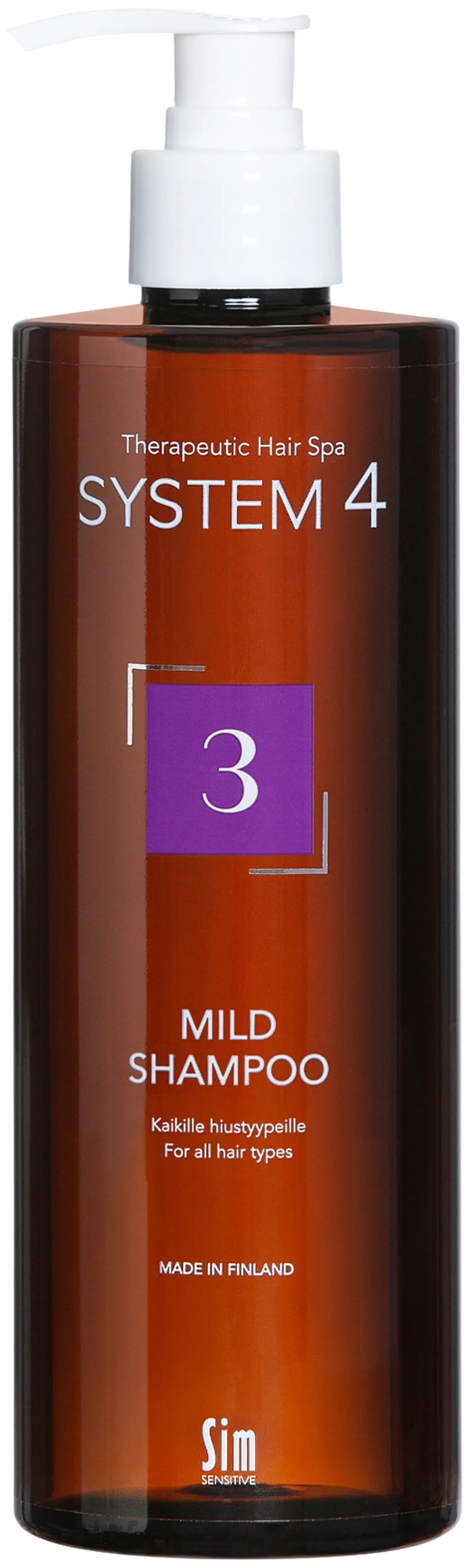 System4, 3 Mild shampoo 500 ml