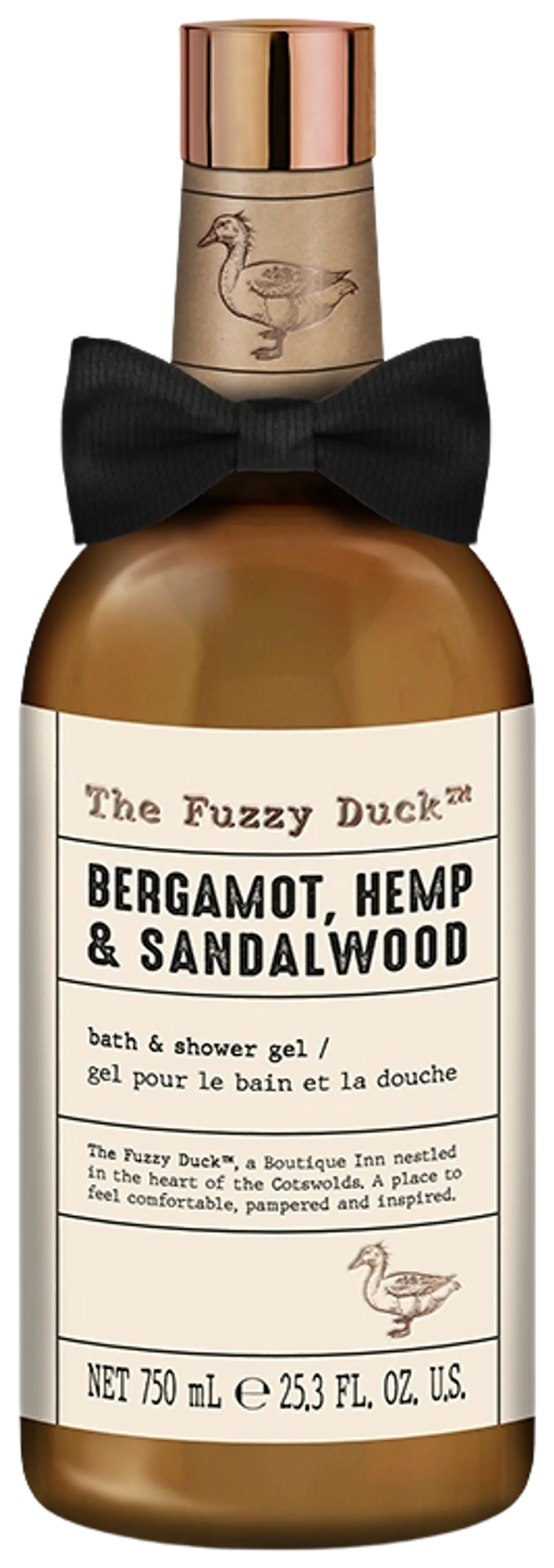 Baylis & Harding The Fuzzy Duck Bergamot, Hemp & Sandalwood Men's Luxury Bath & Shower Gel lahjapakkaus