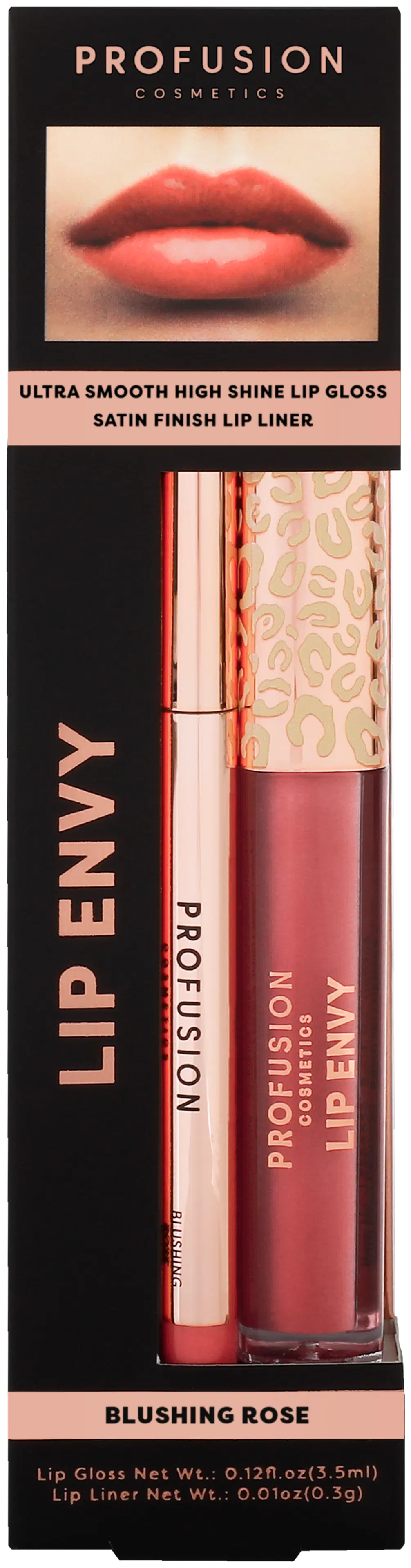 Profusion Cosmetics Lip Envy Lip Gloss & Lip Liner Duo huulikiilto- ja rajauskynäsetti