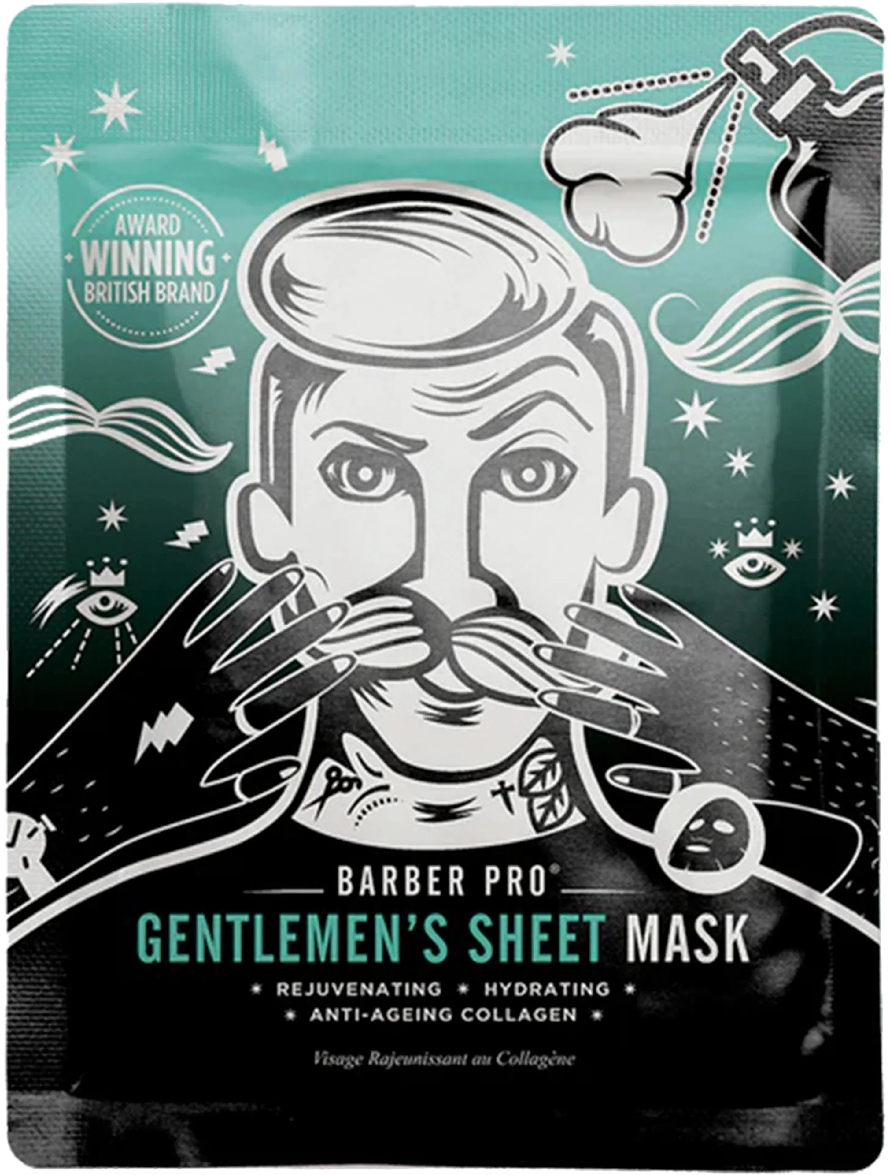 Barber Pro Gentlemen’s kangasnaamio 1 kpl