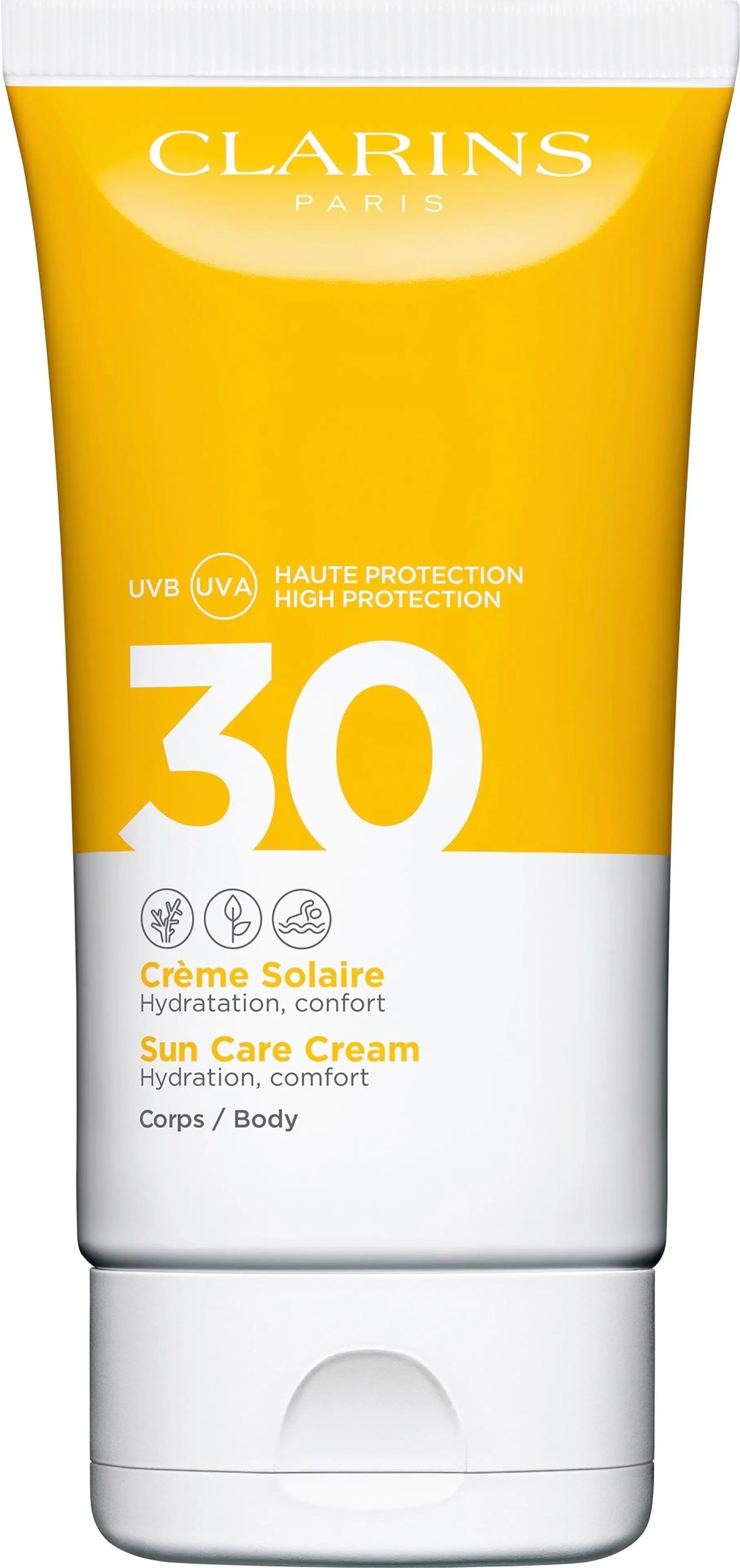 Clarins Hydrating Sun Care Cream for Body SPF 30 aurinkosuojavoide vartalolle 150 ml