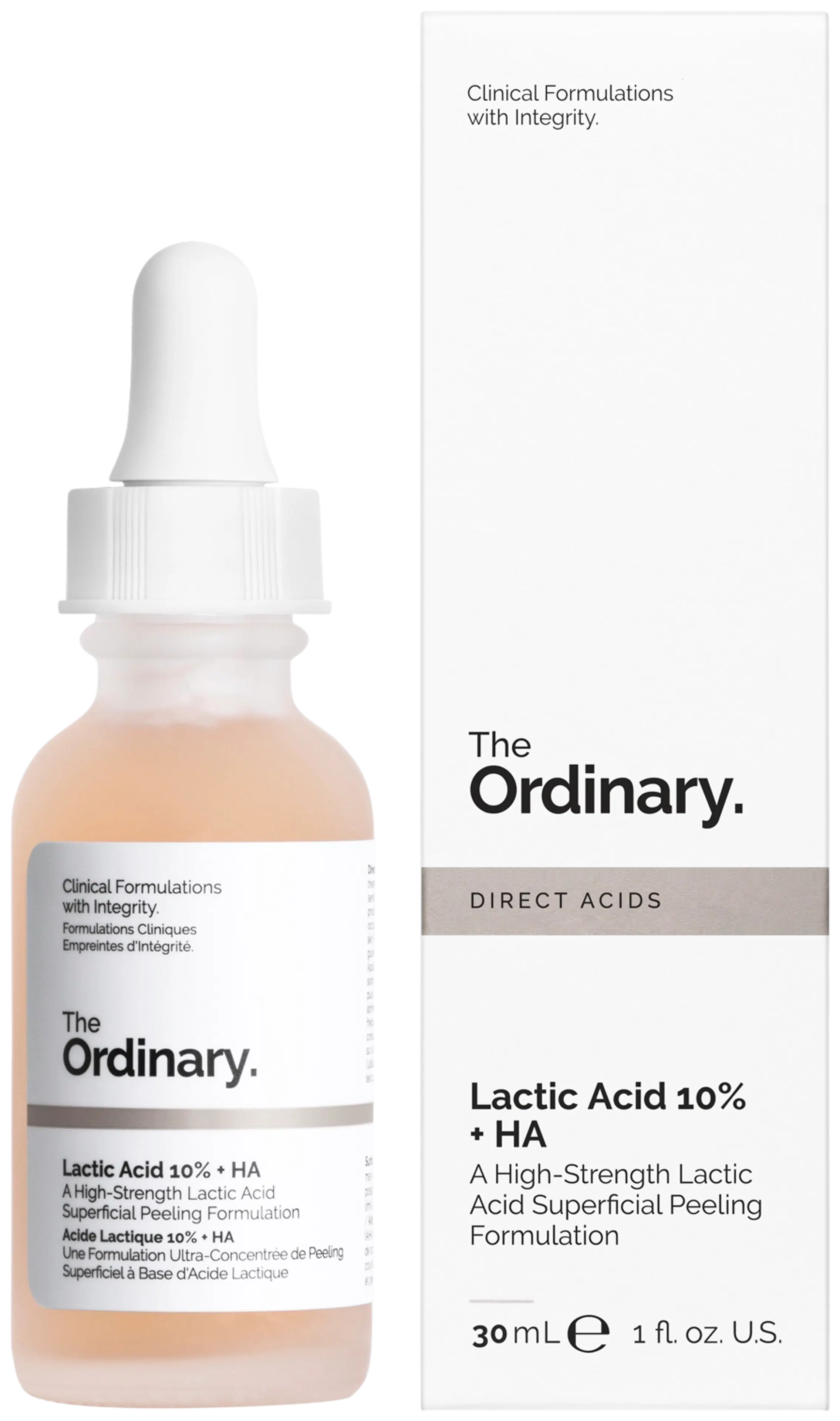 The Ordinary Lactic Acid 10% + HA 2% maitohappokuorinta 30 ml
