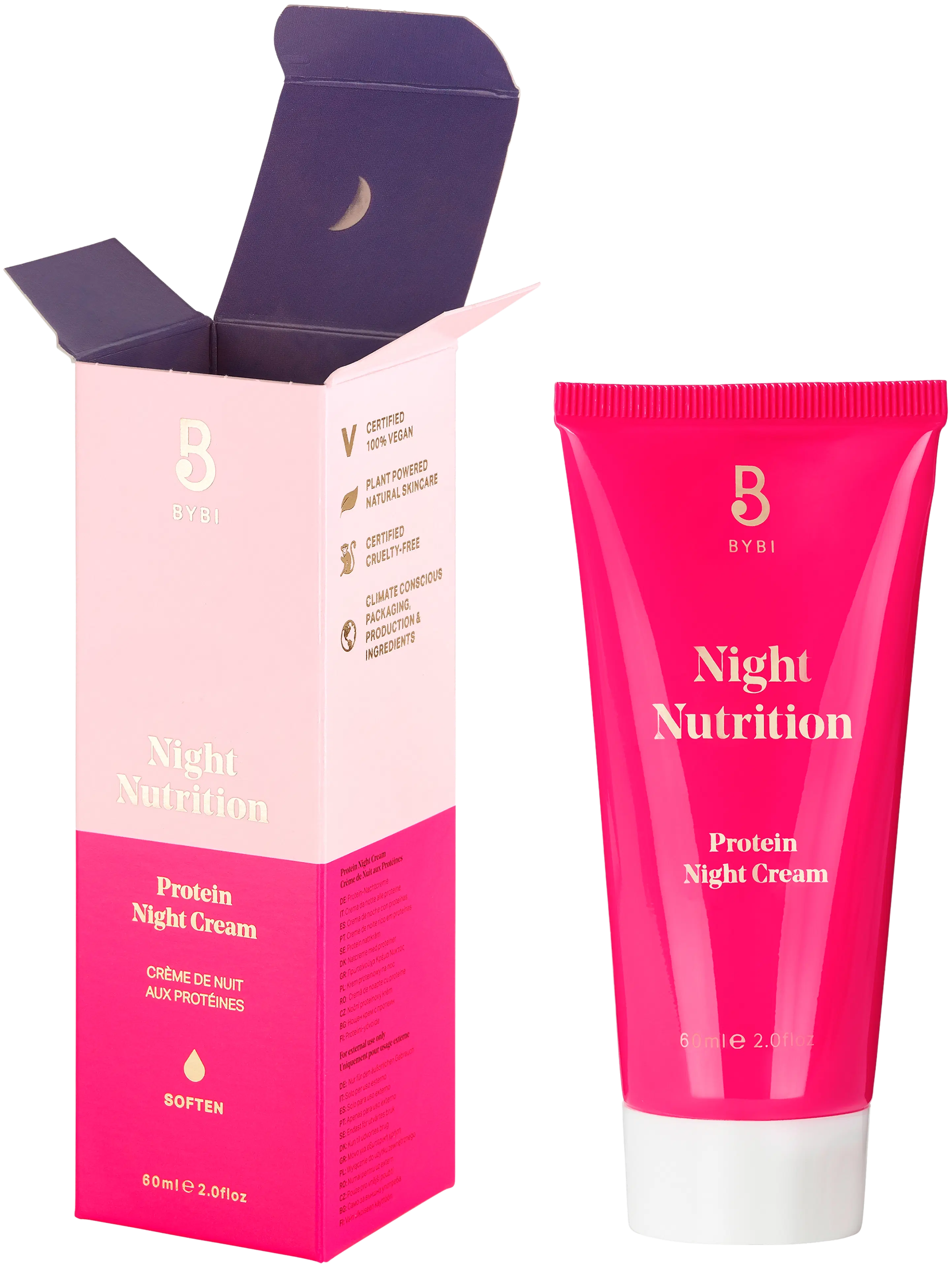 BYBI Night Nutrition Protein Night Cream yövoide 60ml