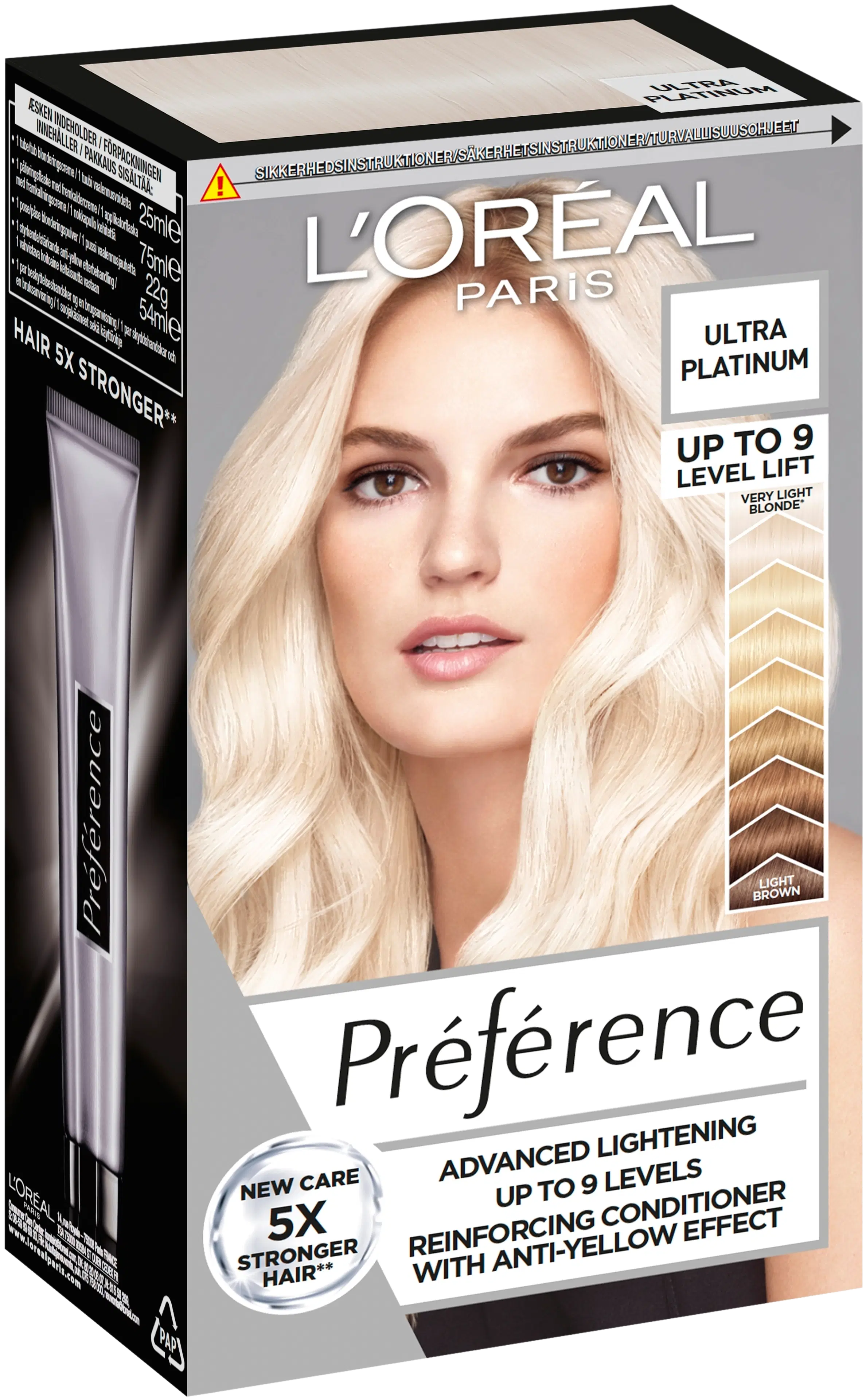 L'Oréal Paris Preference Le Blonding Ultra Platinum 9 asteen ultravoimakas vaalennus 1kpl