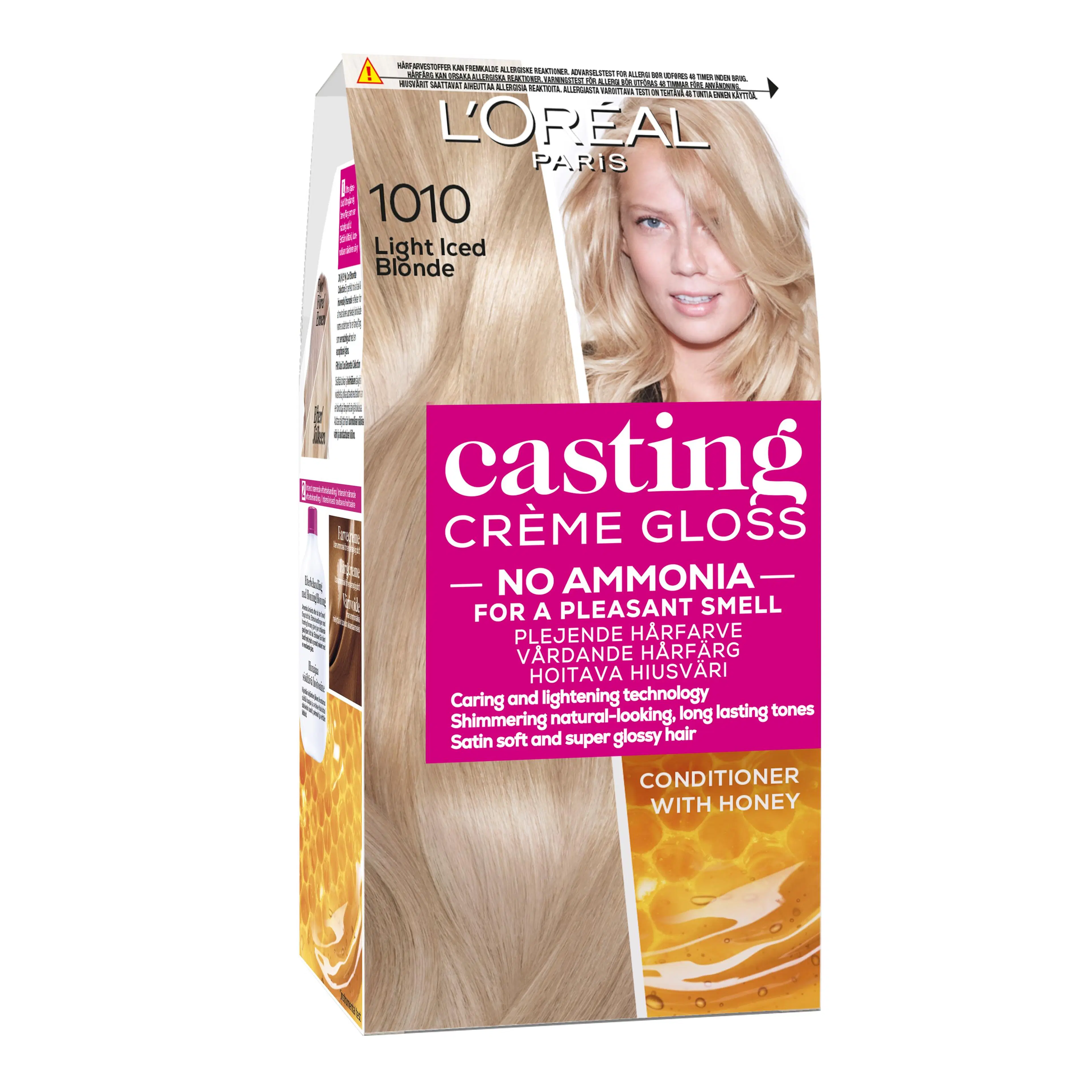 L'Oréal Paris Casting Crème Gloss Glossy Blonds 1010 Light Iced Blonde Kirkas Tuhkanvaalea kevytväri 1kpl