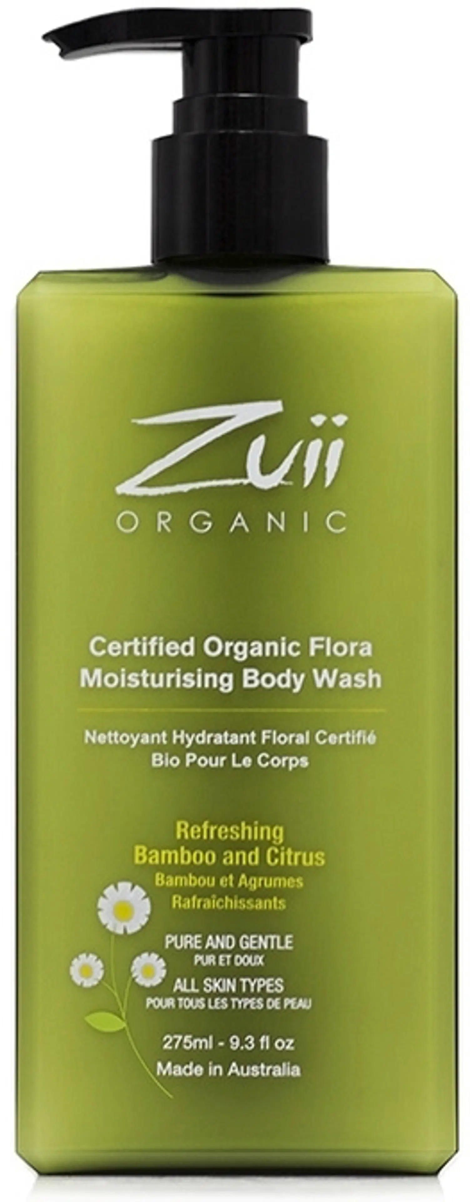 Zuii Organic Flora Moisturising Body Wash kosteuttava suihkugeeli 275ml