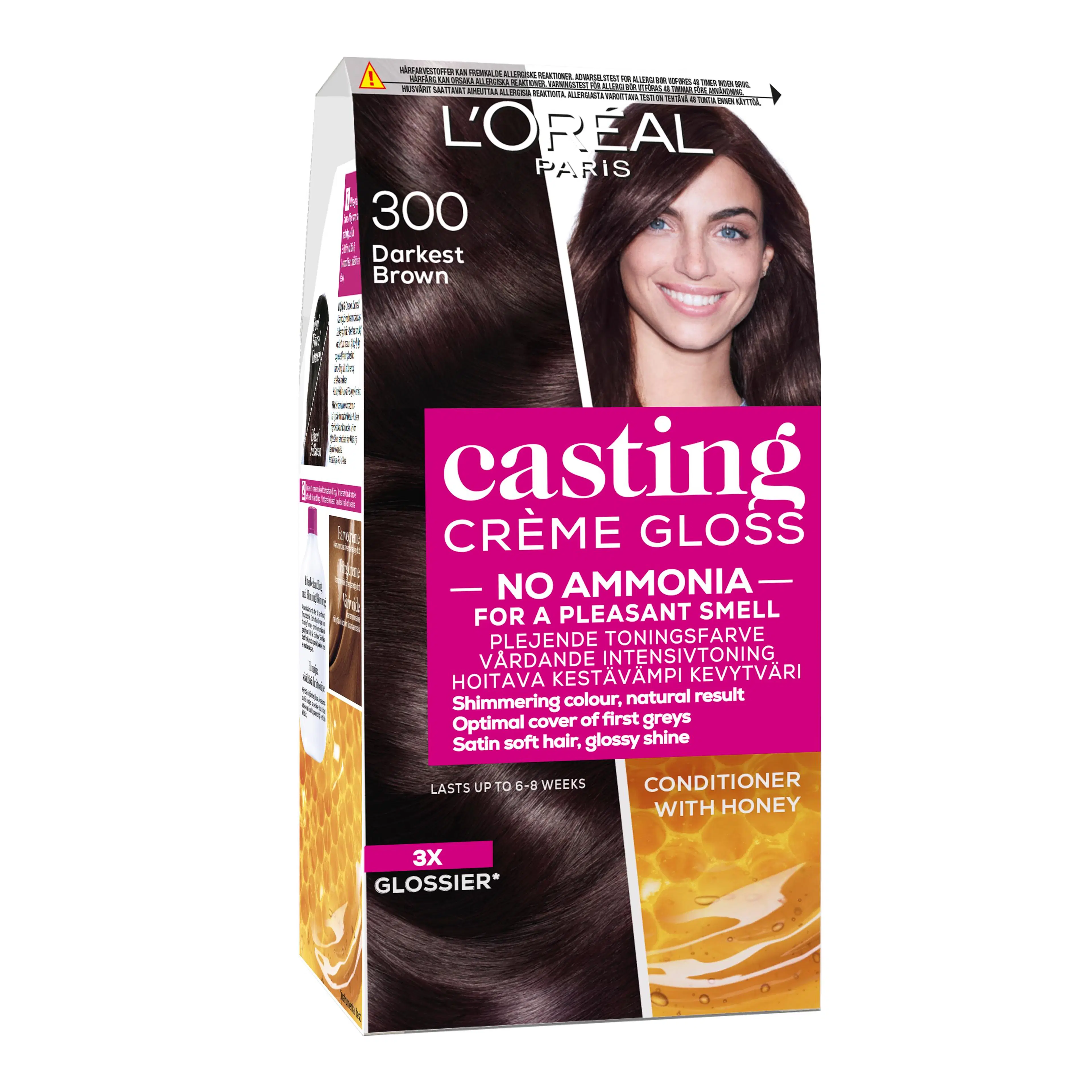 L'Oréal Paris Casting Crème Gloss 300 Darkest Brown Tummanruskea kevytväri 1kpl