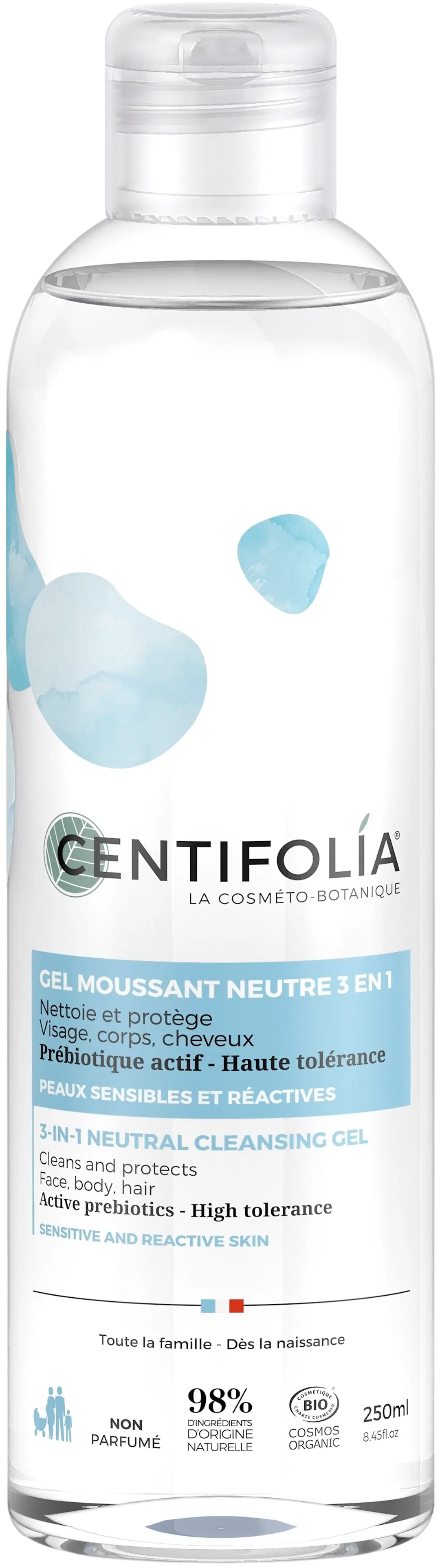Centifolia 3-in-1 Neutral Cleansing gel puhdistustuote 250 ml