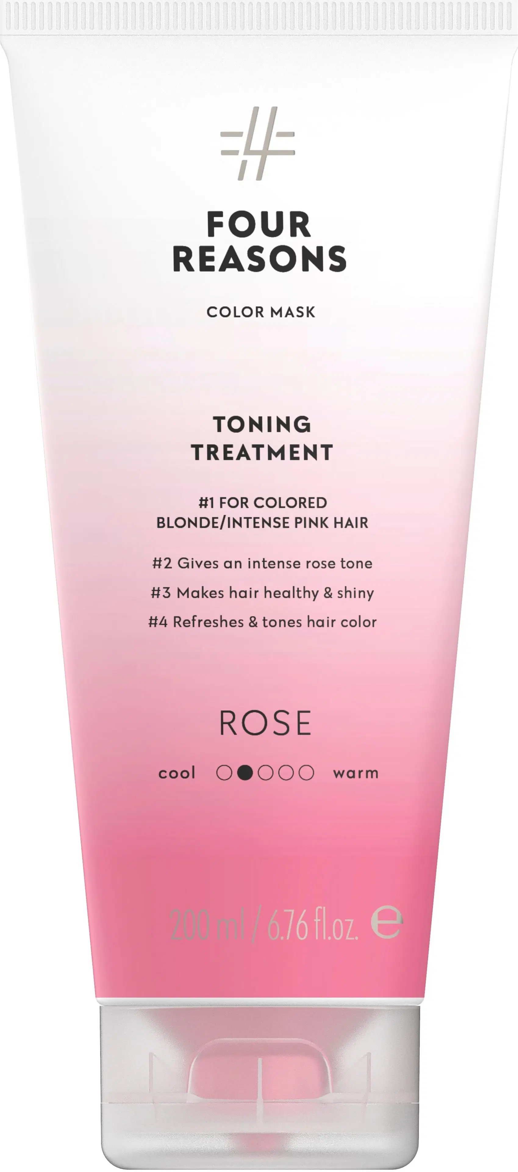 Four Reasons Color Mask Toning Treatment Rose sävyttävä tehohoito 200 ml