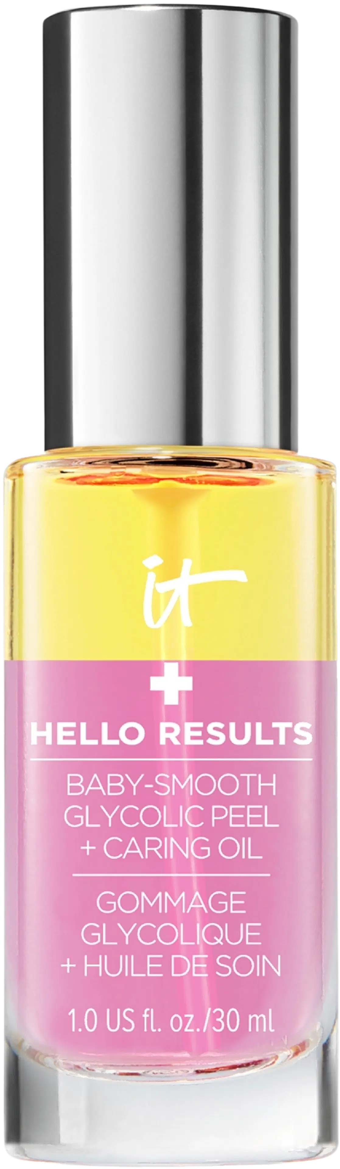 It Cosmetics Hello Results Baby Smooth Glycolic Peel + Caring Oil seerumi 30 ml